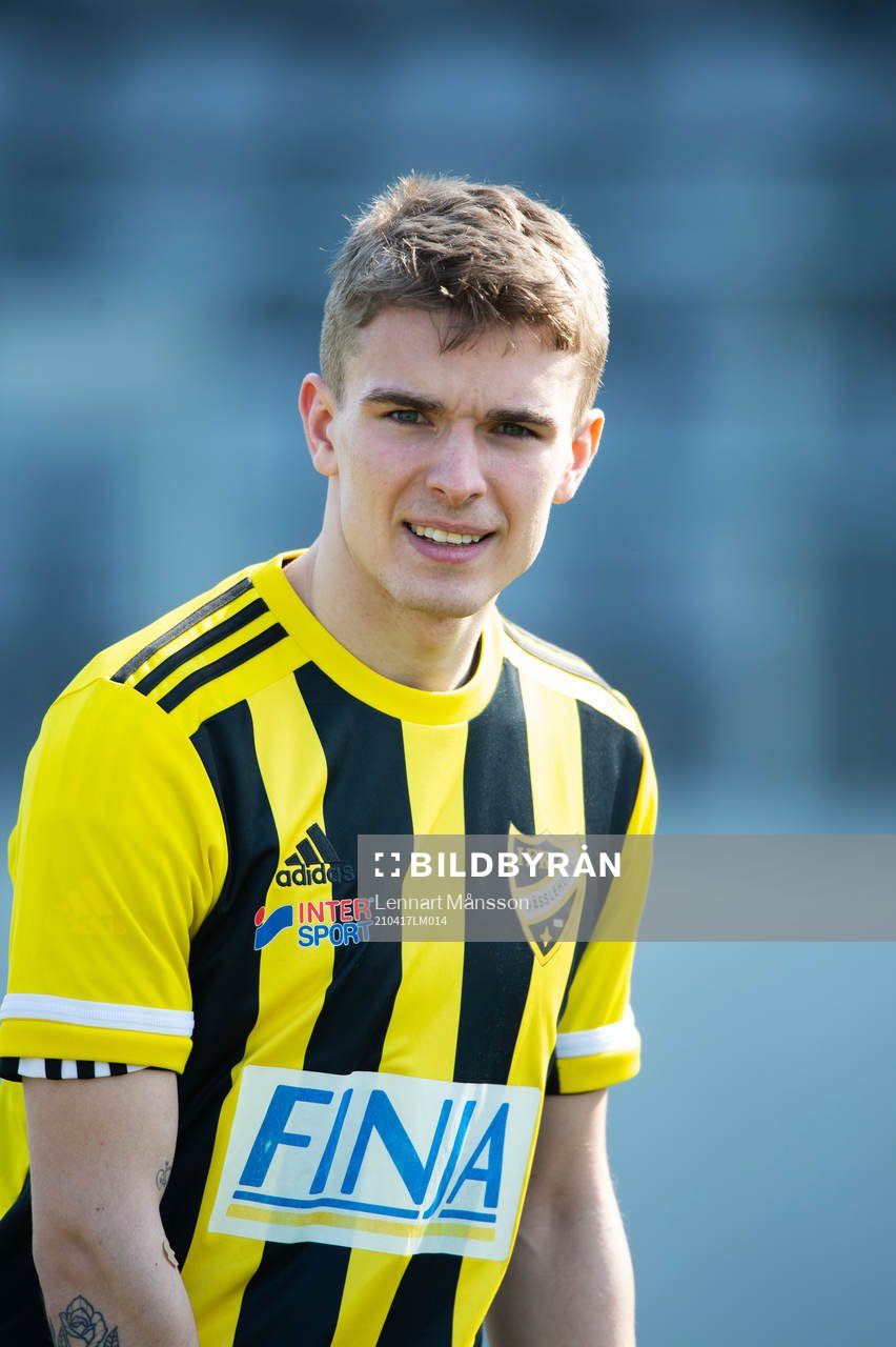IFK Hässleholms A-trupp, porträttbild, Elliot Nilsson, i