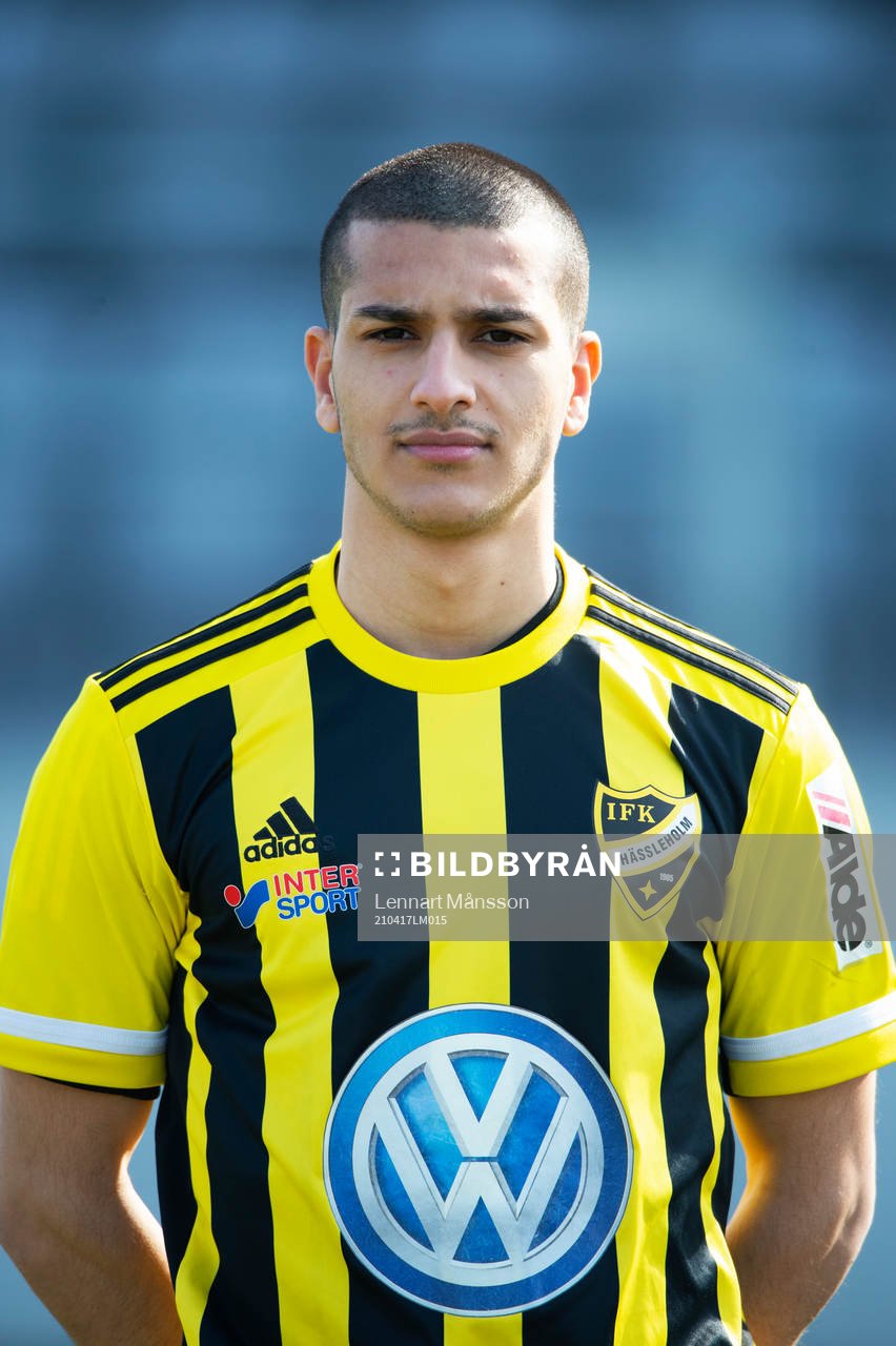 IFK Hässleholms A-trupp, porträttbild, Mustafa Owaid, i