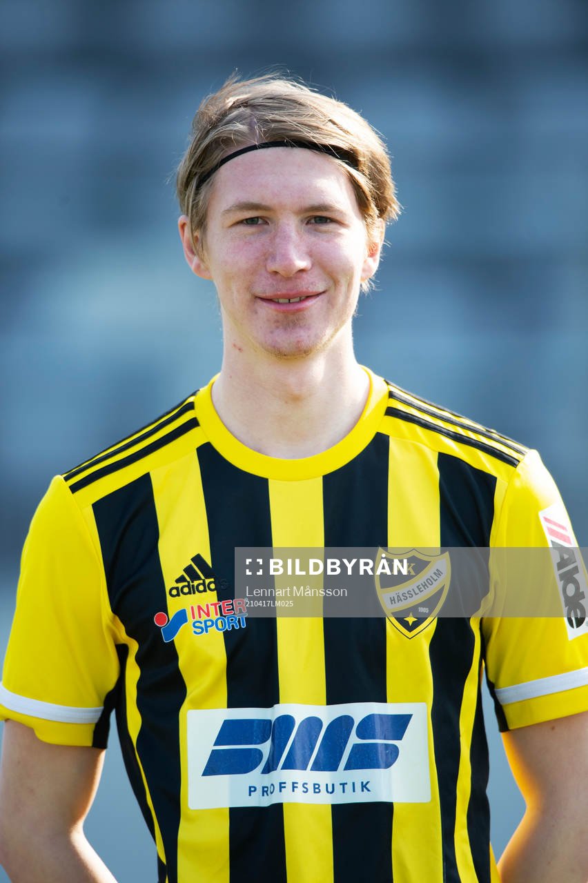 IFK Hässleholms A-trupp, porträttbild, Hugo Arvidsson, i