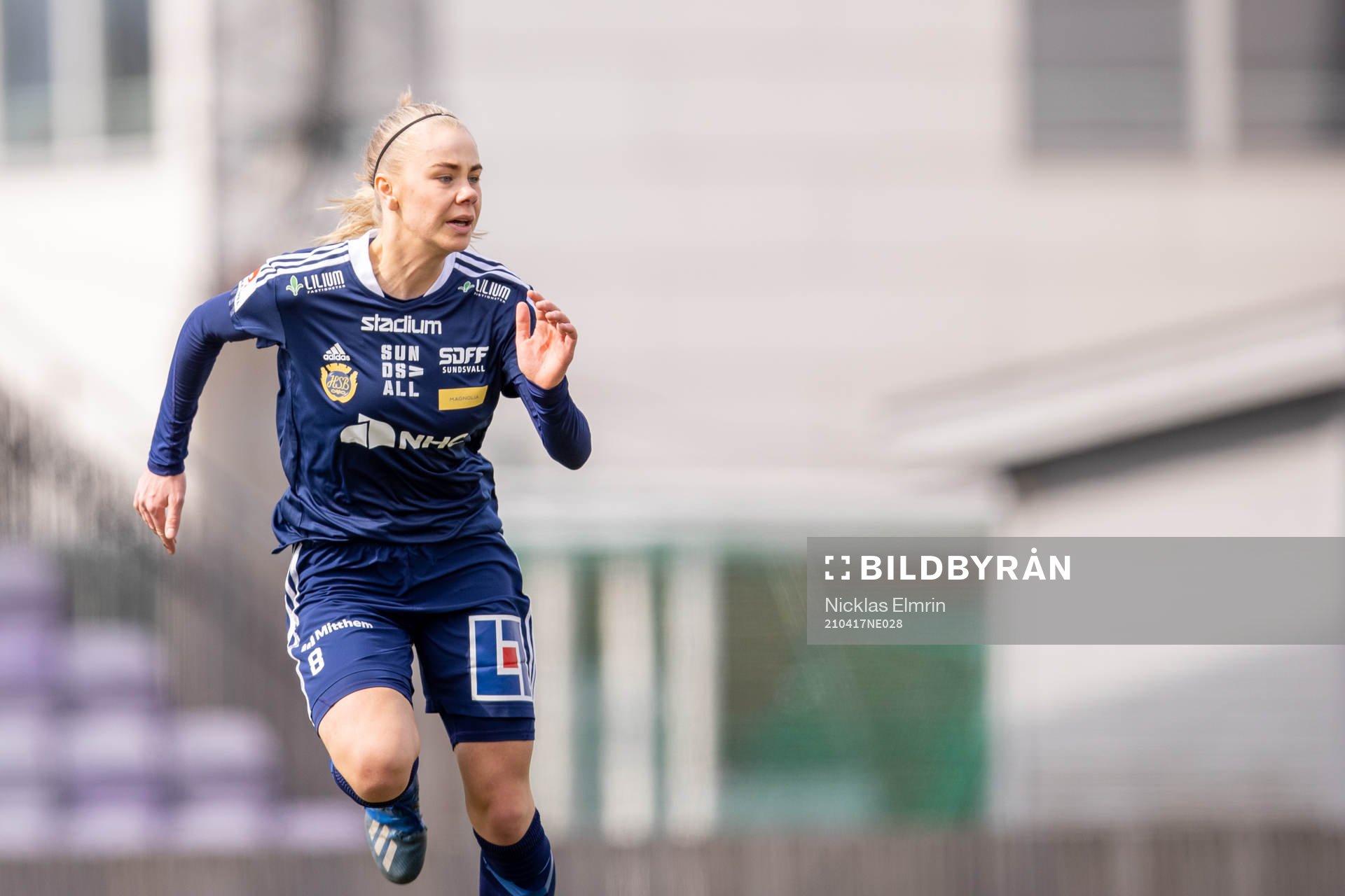 Sundsvalls Clara Thimstrand 2under fotbollsmatchen i