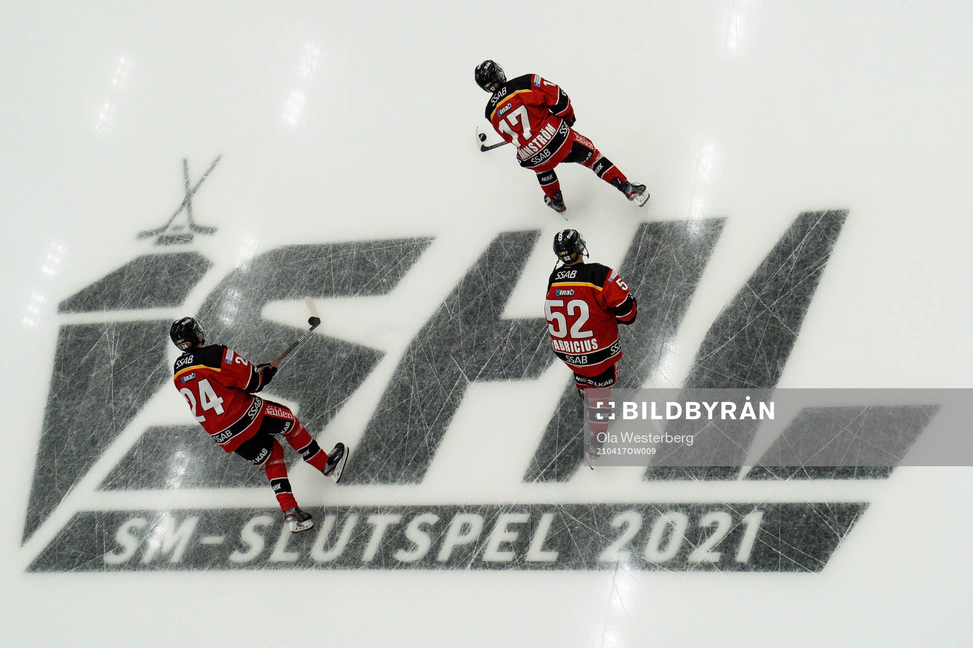 Luleås Andreas Nilsson  , Karl Fabricius och Isac