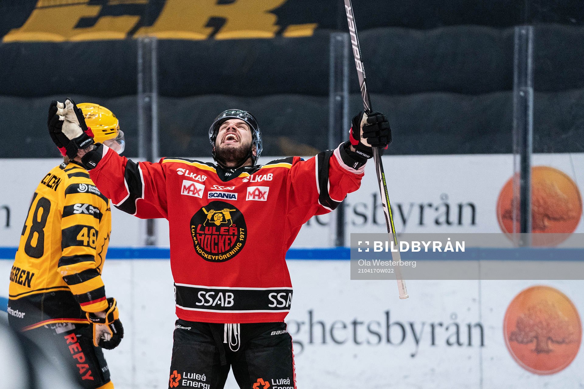Luleås Chris Desousa jublar