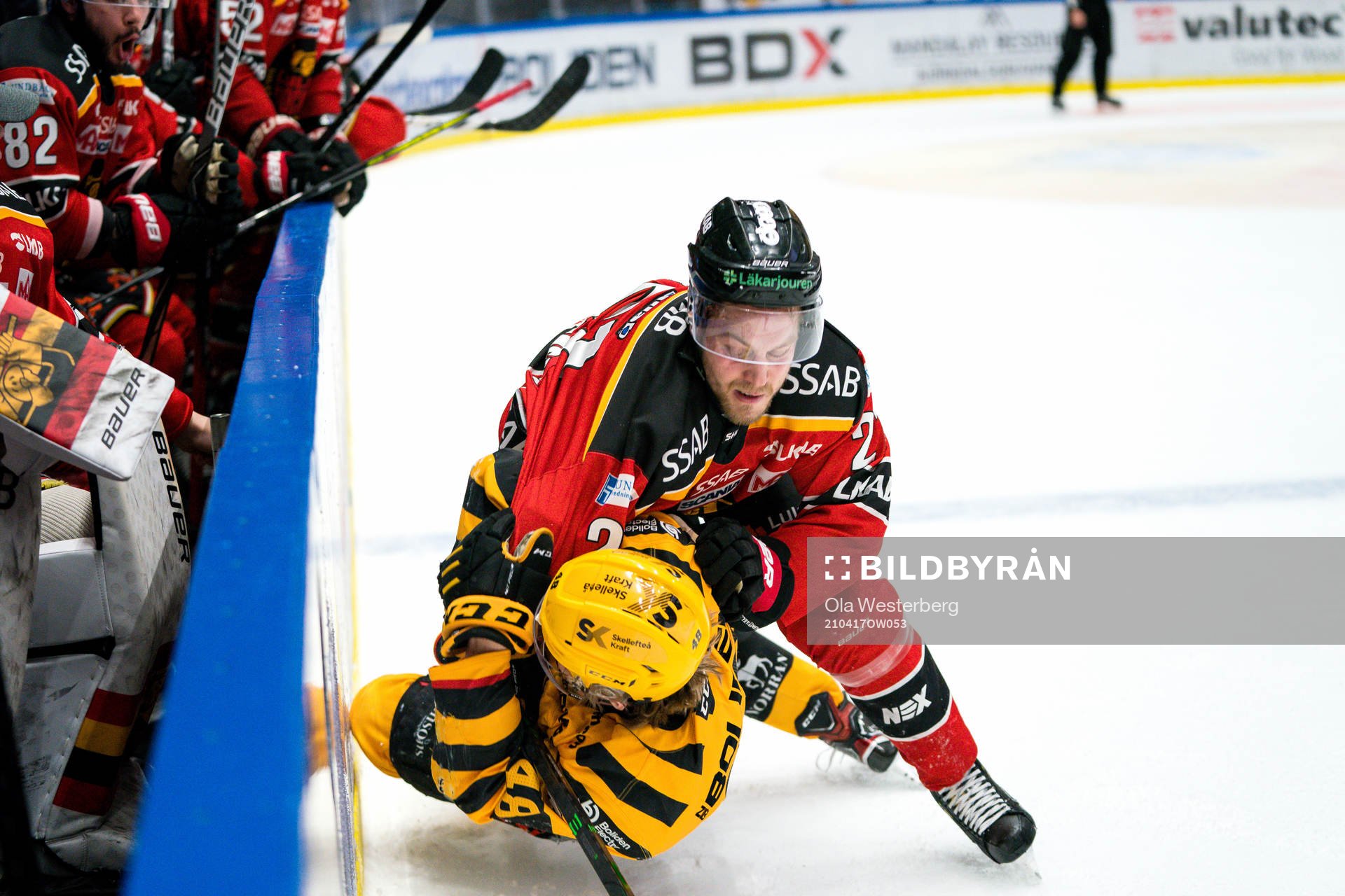 Luleås Juhani Tyrväinen och Skellefteås Jonatan Berggren