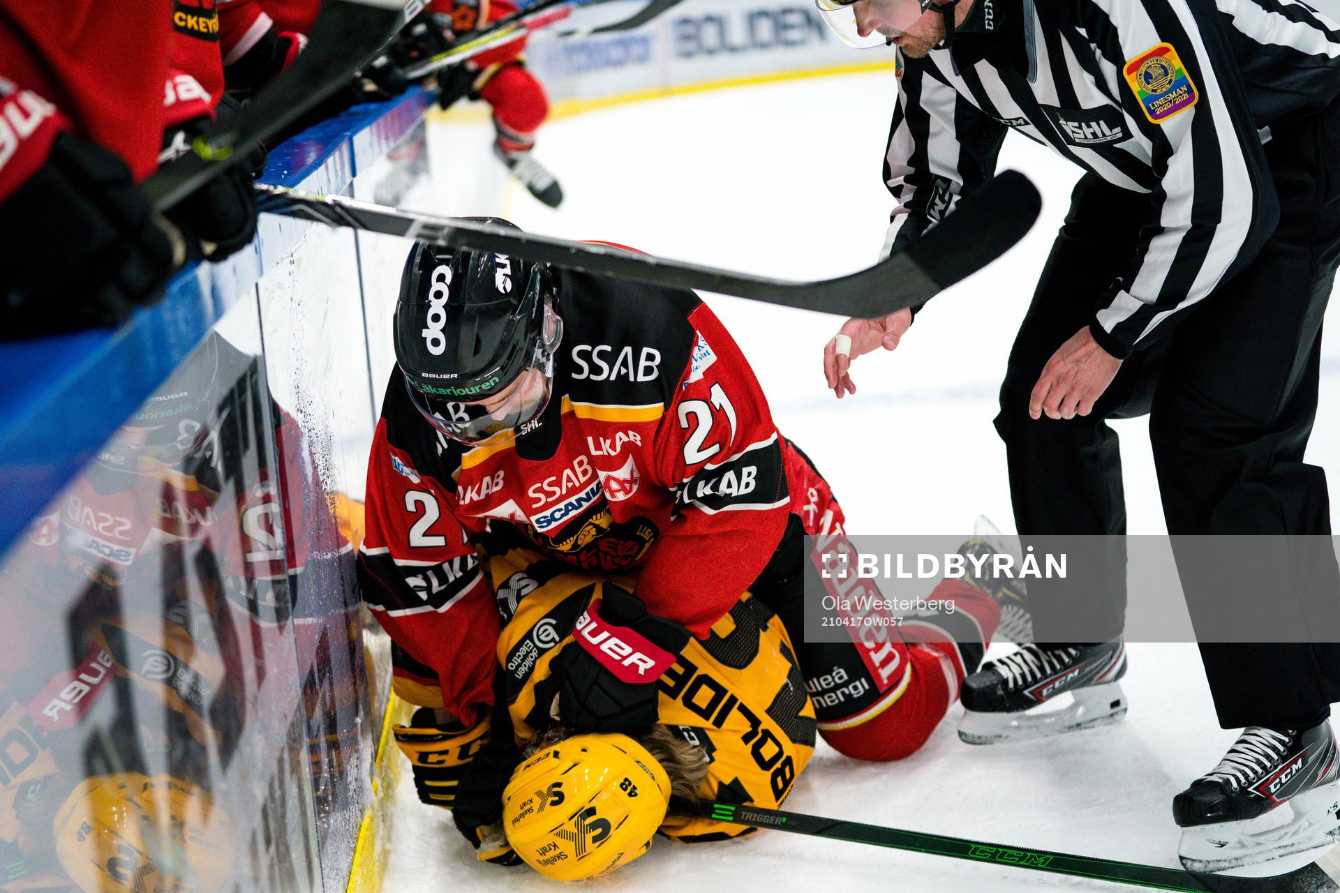 Luleås Juhani Tyrväinen och Skellefteås Jonatan Berggren