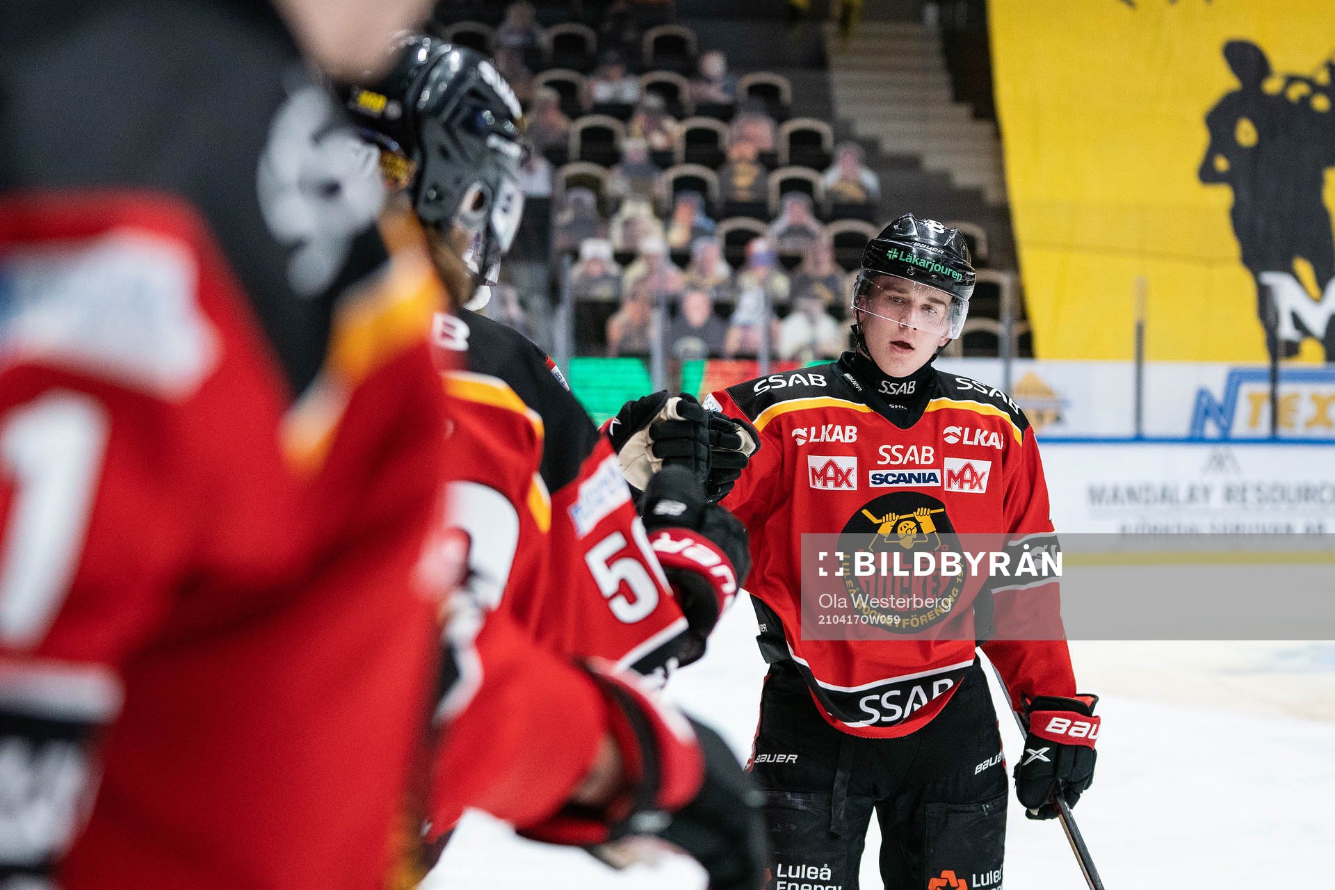 Luleås Nils Lundkvist jublar