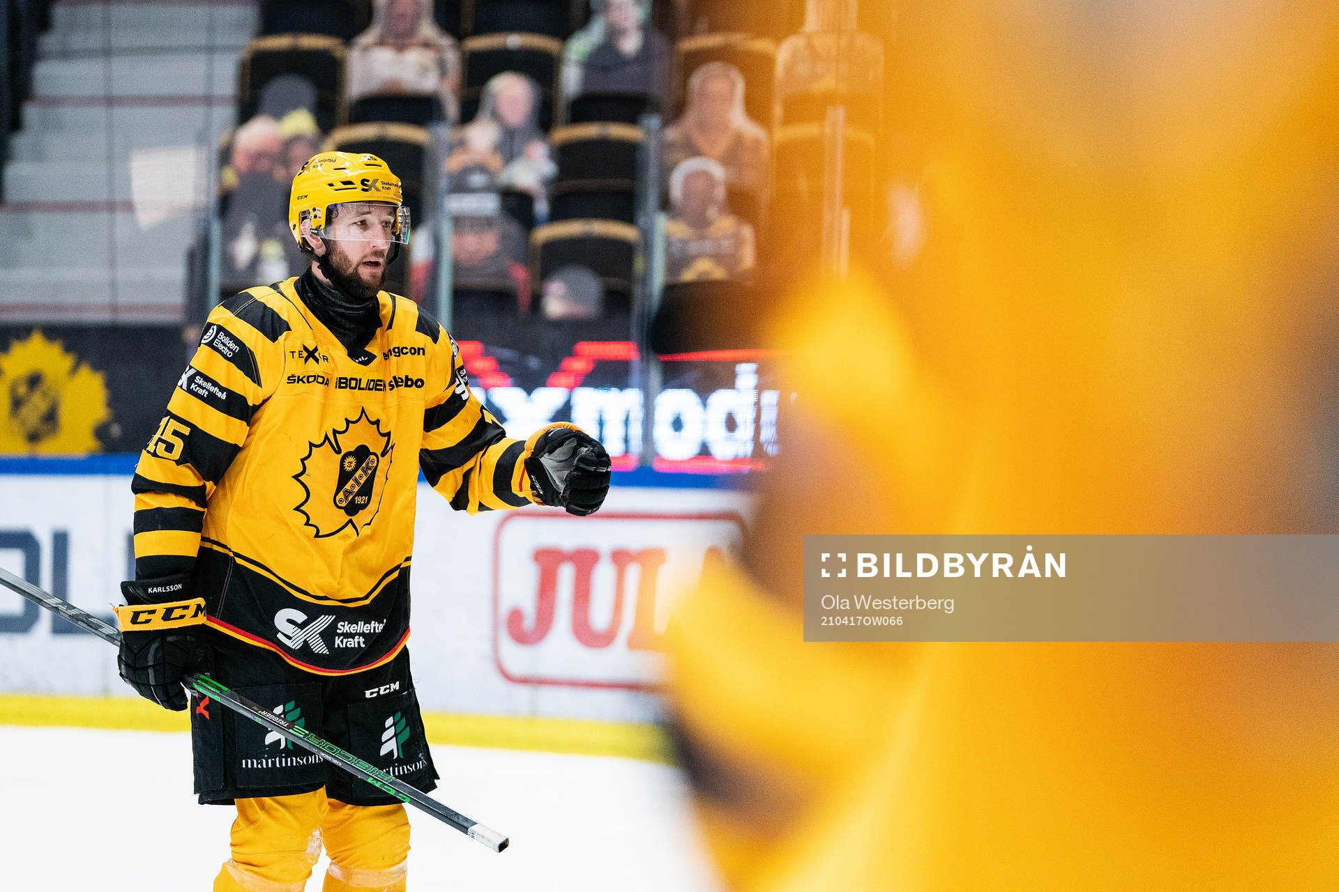 Skellefteås Melker Karlsson jublar