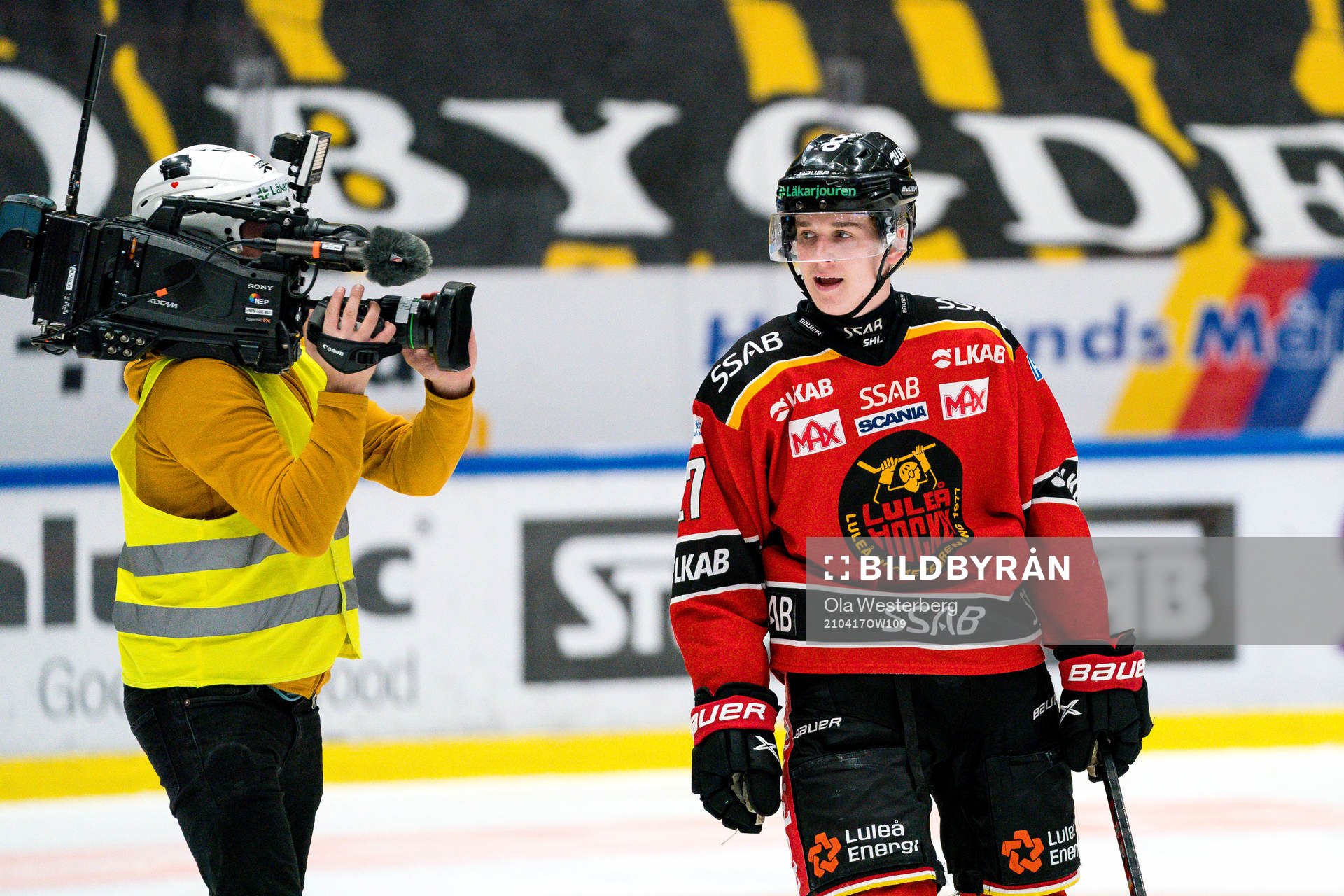 Luleås Nils Lundkvist jublar