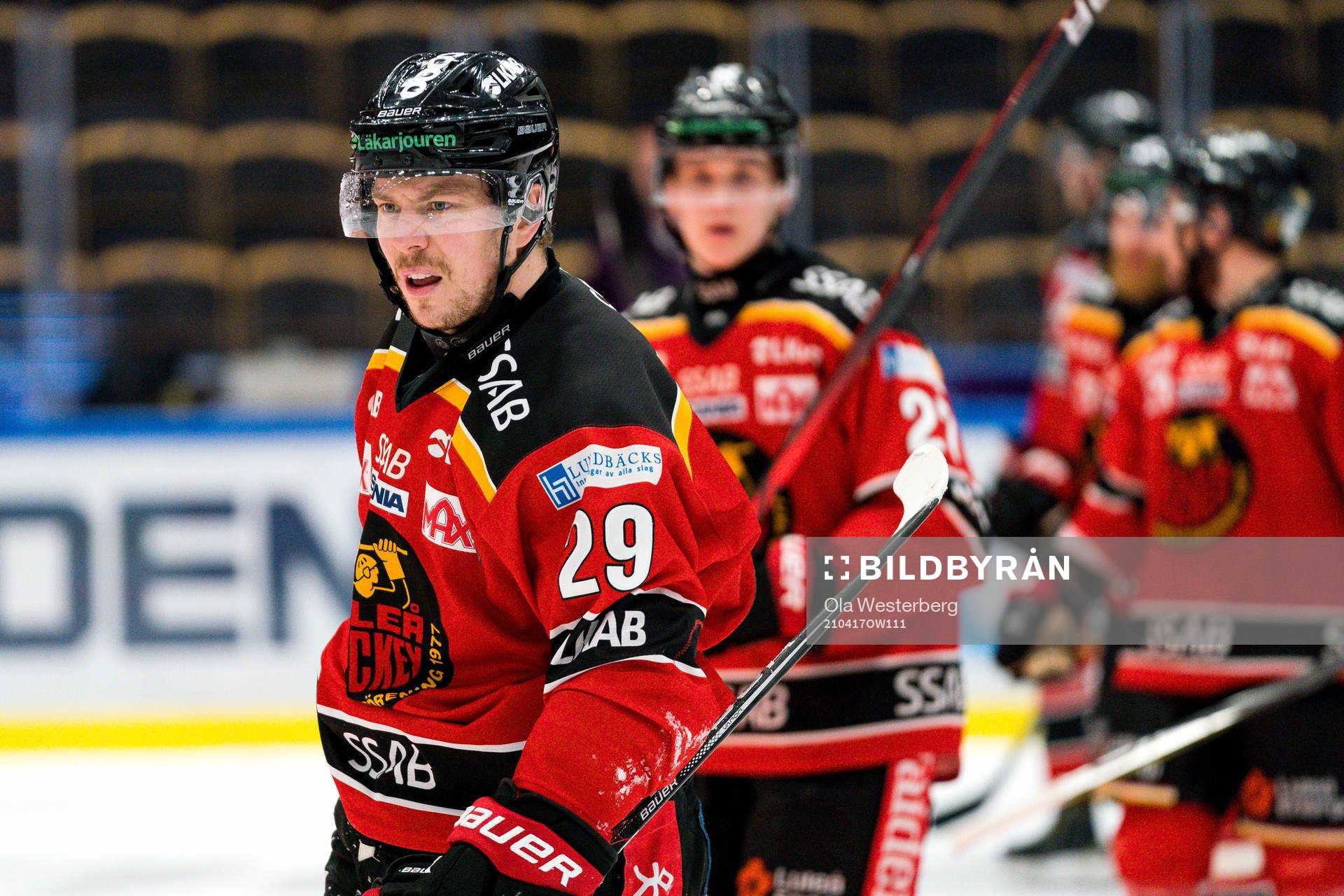 Luleås Erik Gustafsson har ont