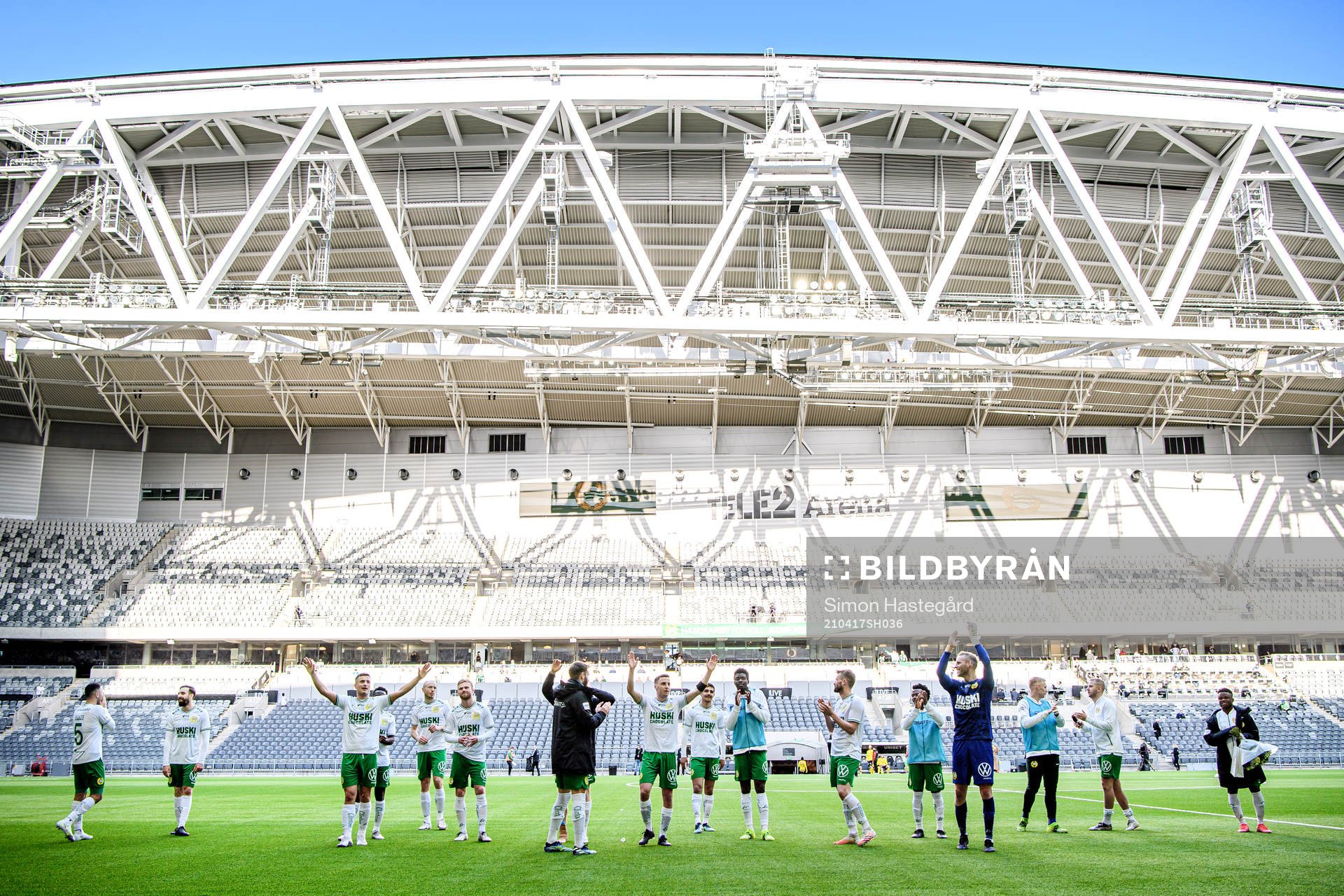 Hammarbys spelare jublar