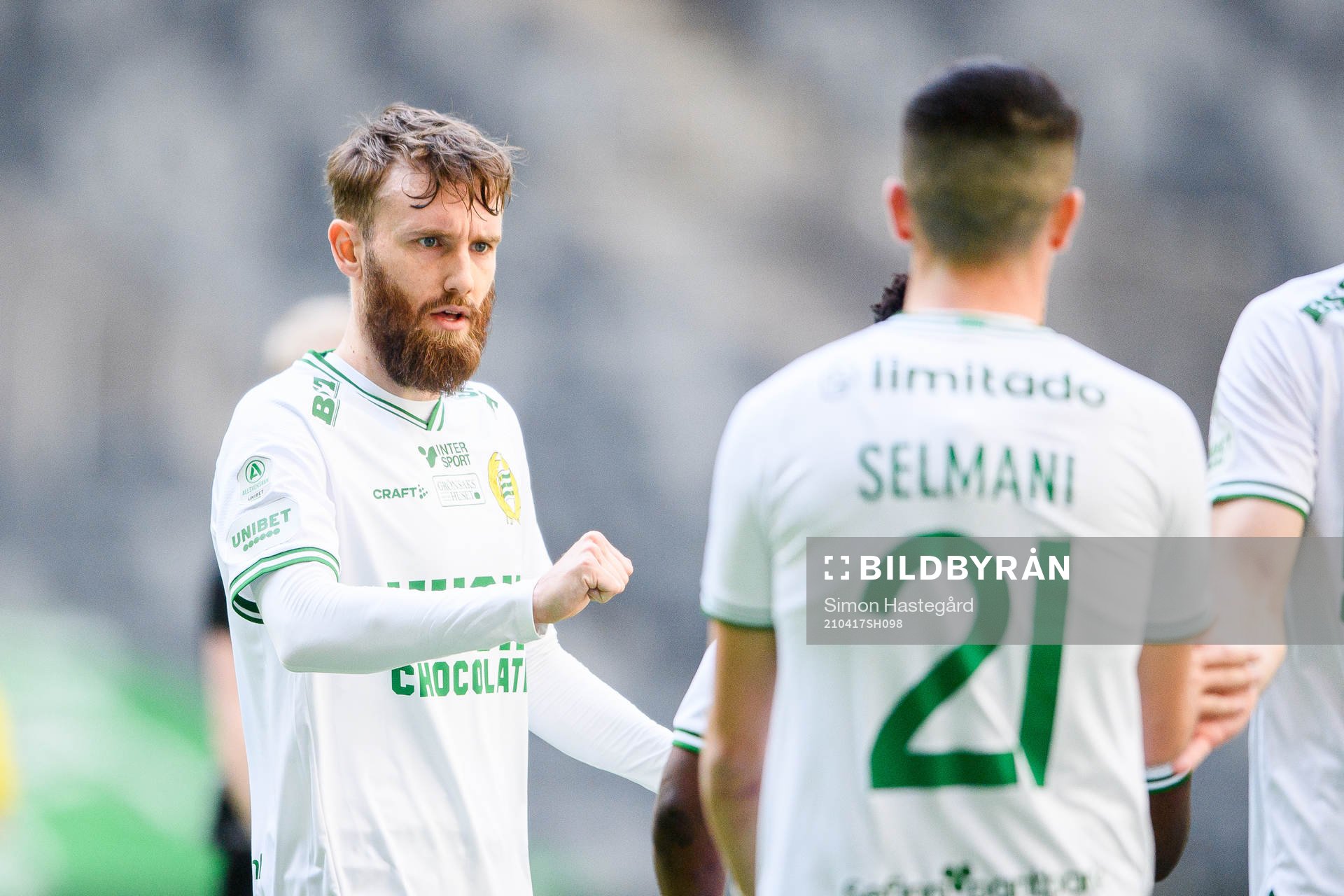 Hammarbys Simon Sandberg jublar