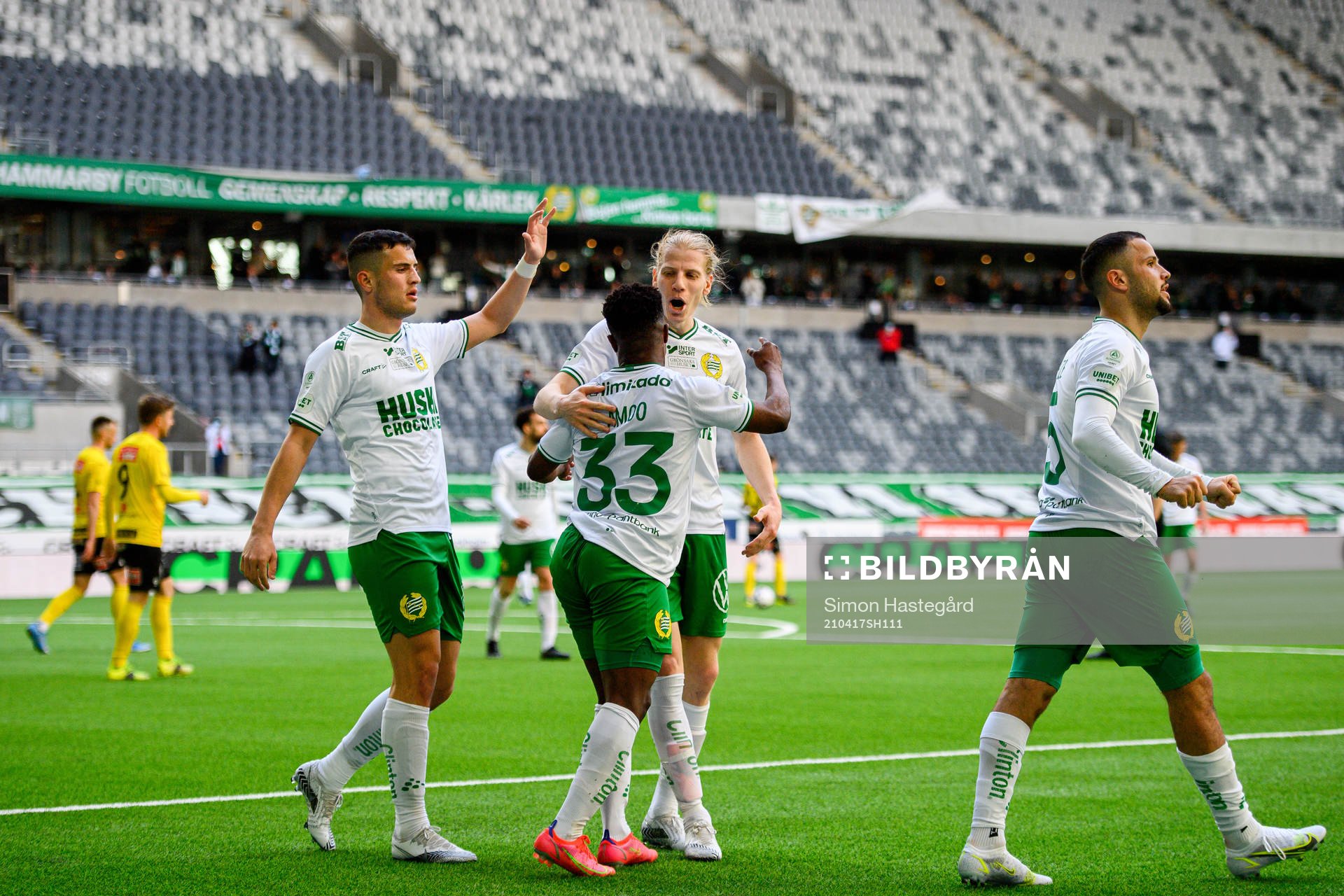 Hammarbys Astrit Selmani , Gustav Ludwigson , Mohanad