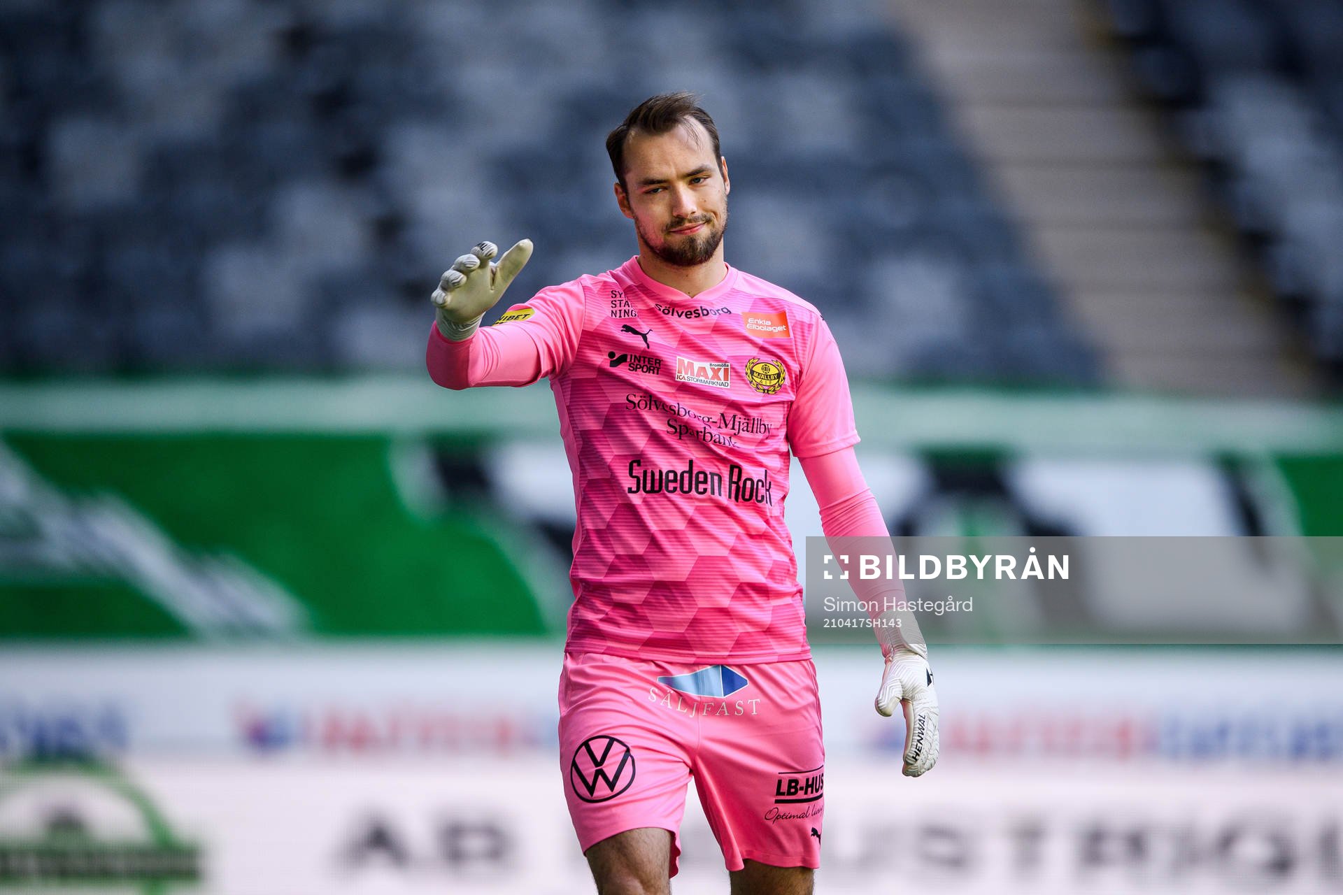 Mjällbys målvakt Carl-Johan Eriksson