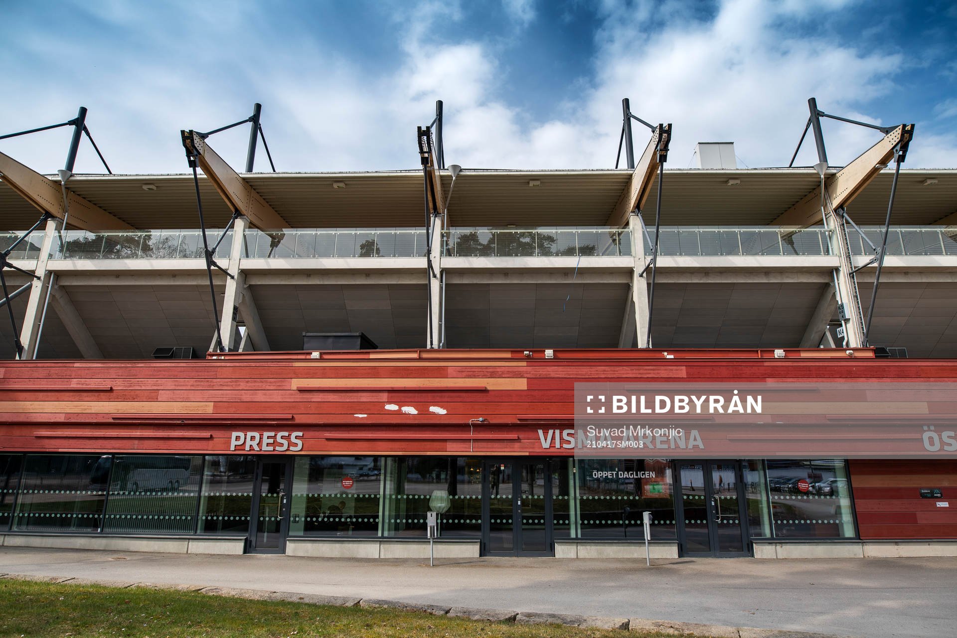 Exteriör av Visma Arena