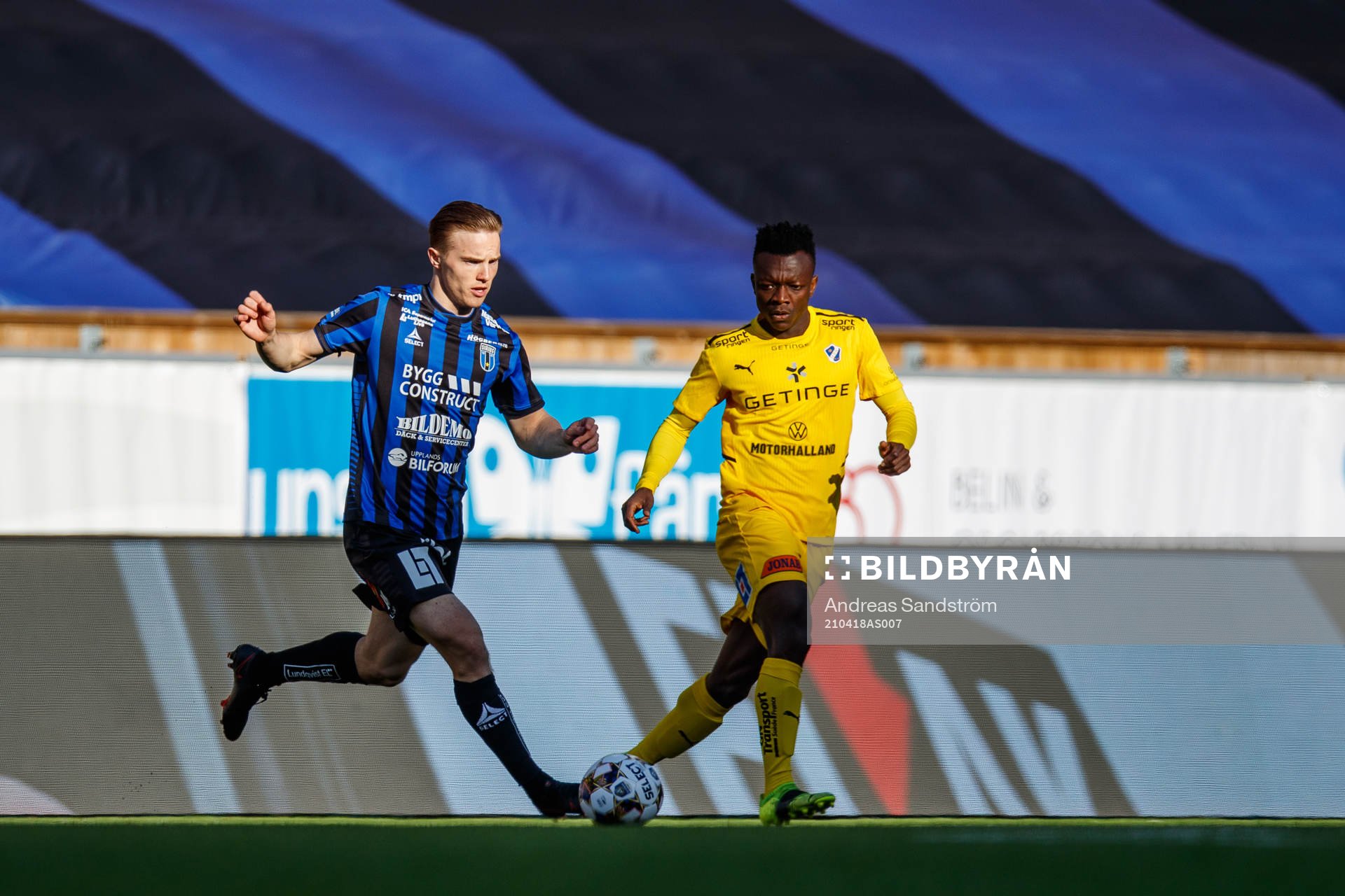 Sirius Jacob Ortmark och Halmstads Thomas Boakye
