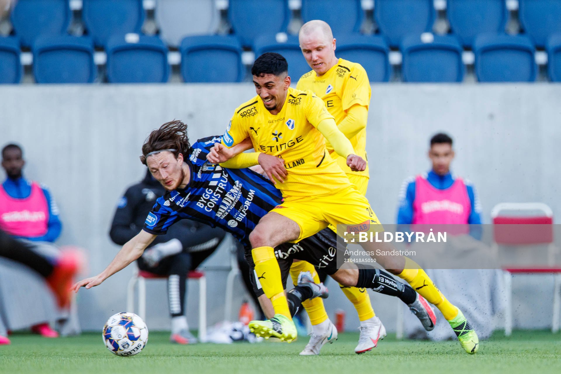 Halmstads Amir Al-Ammari och Sirius Axel Björnström