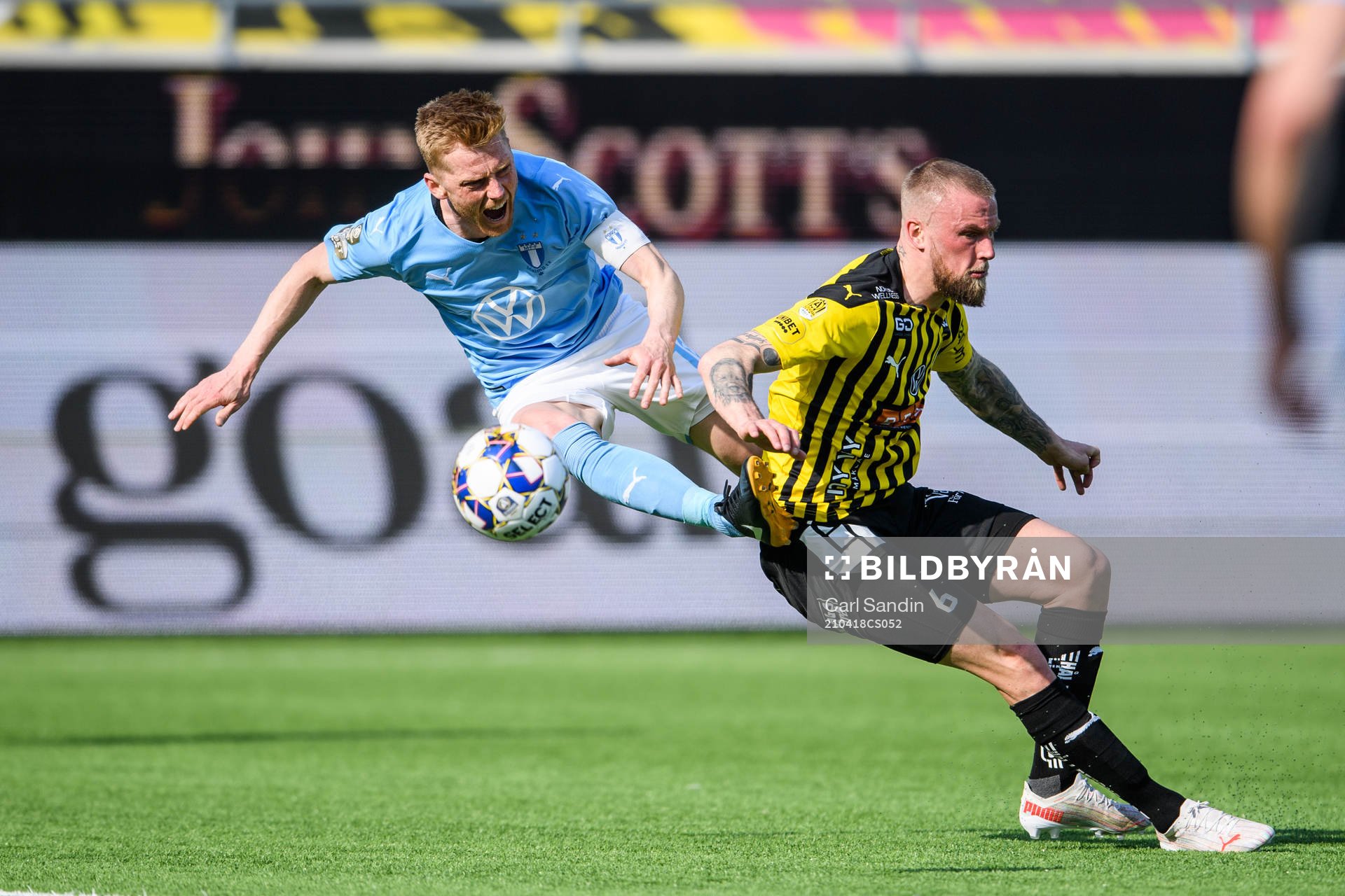 Malmö FFs Anders Christiansen och Häckens Alexander
