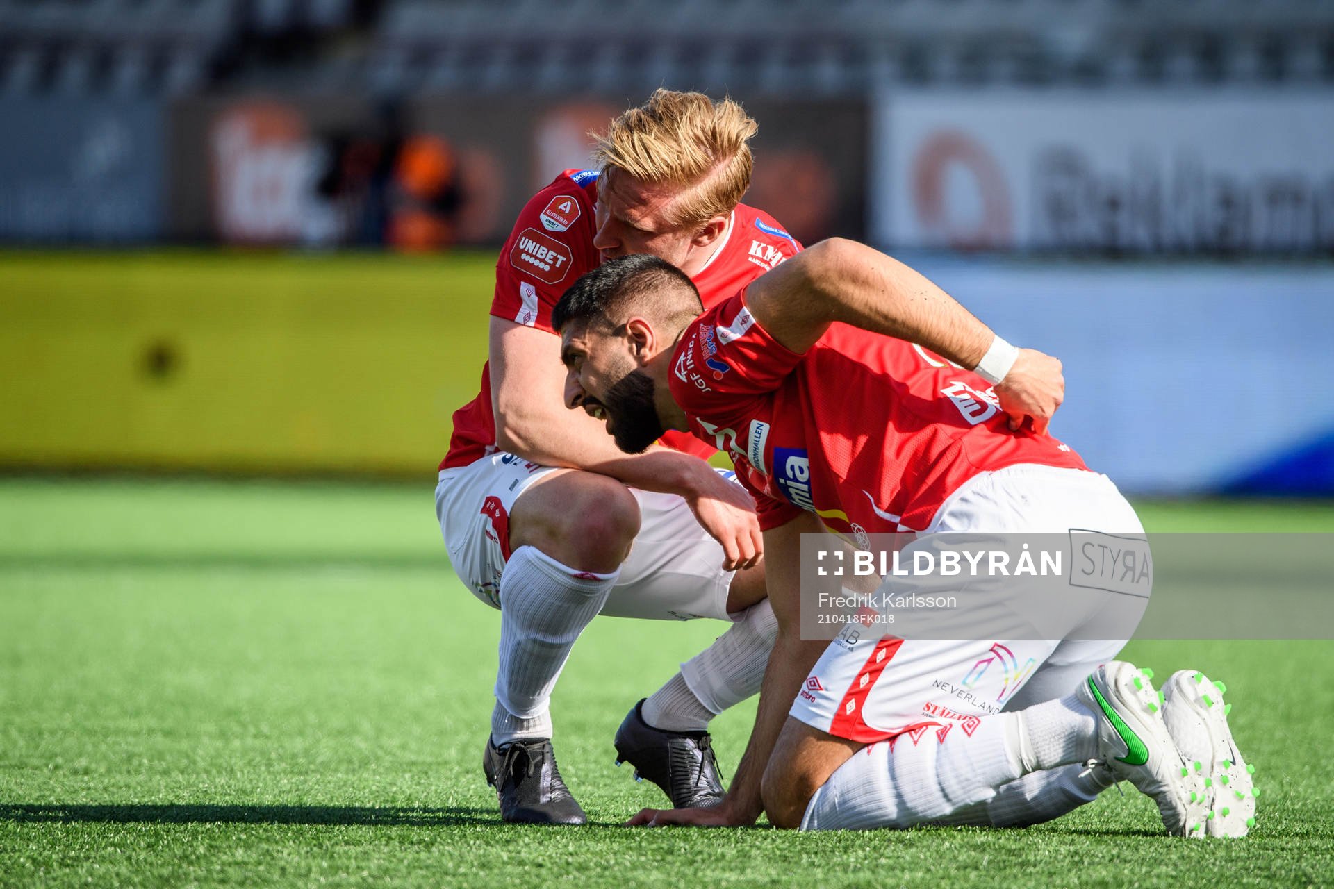 Degerfors Sean Sabetkar har ont