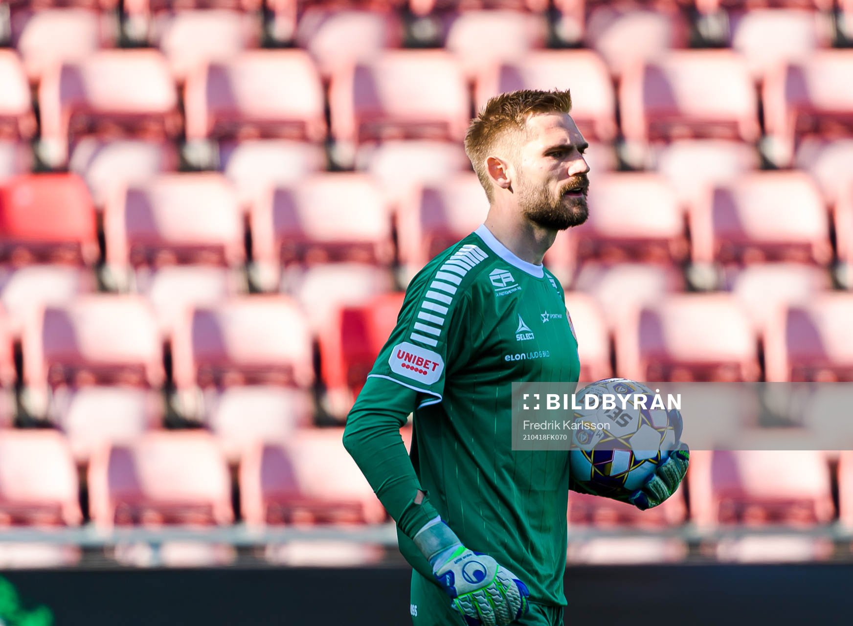 Kalmars målvakt Lucas Hägg Johansson