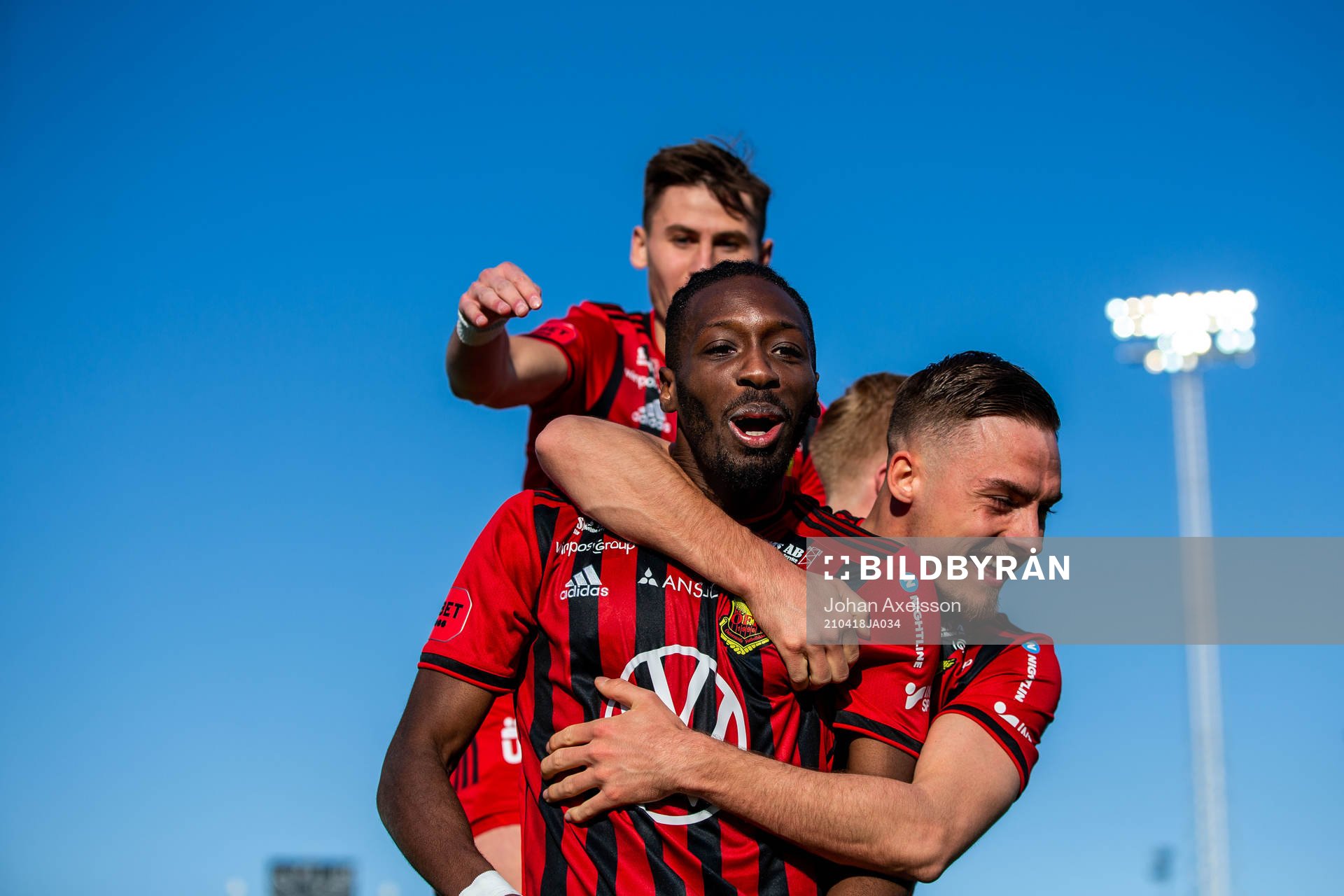 Östersunds Blair Turgott jublar