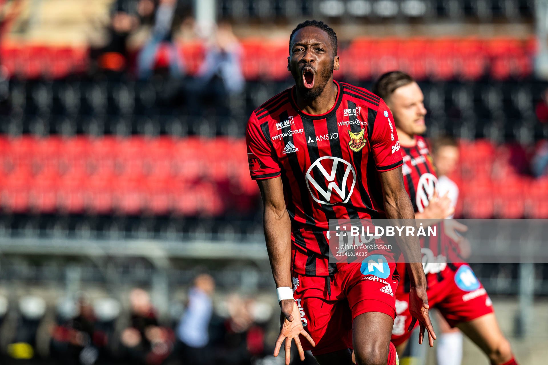 Östersunds Blair Turgott jublar
