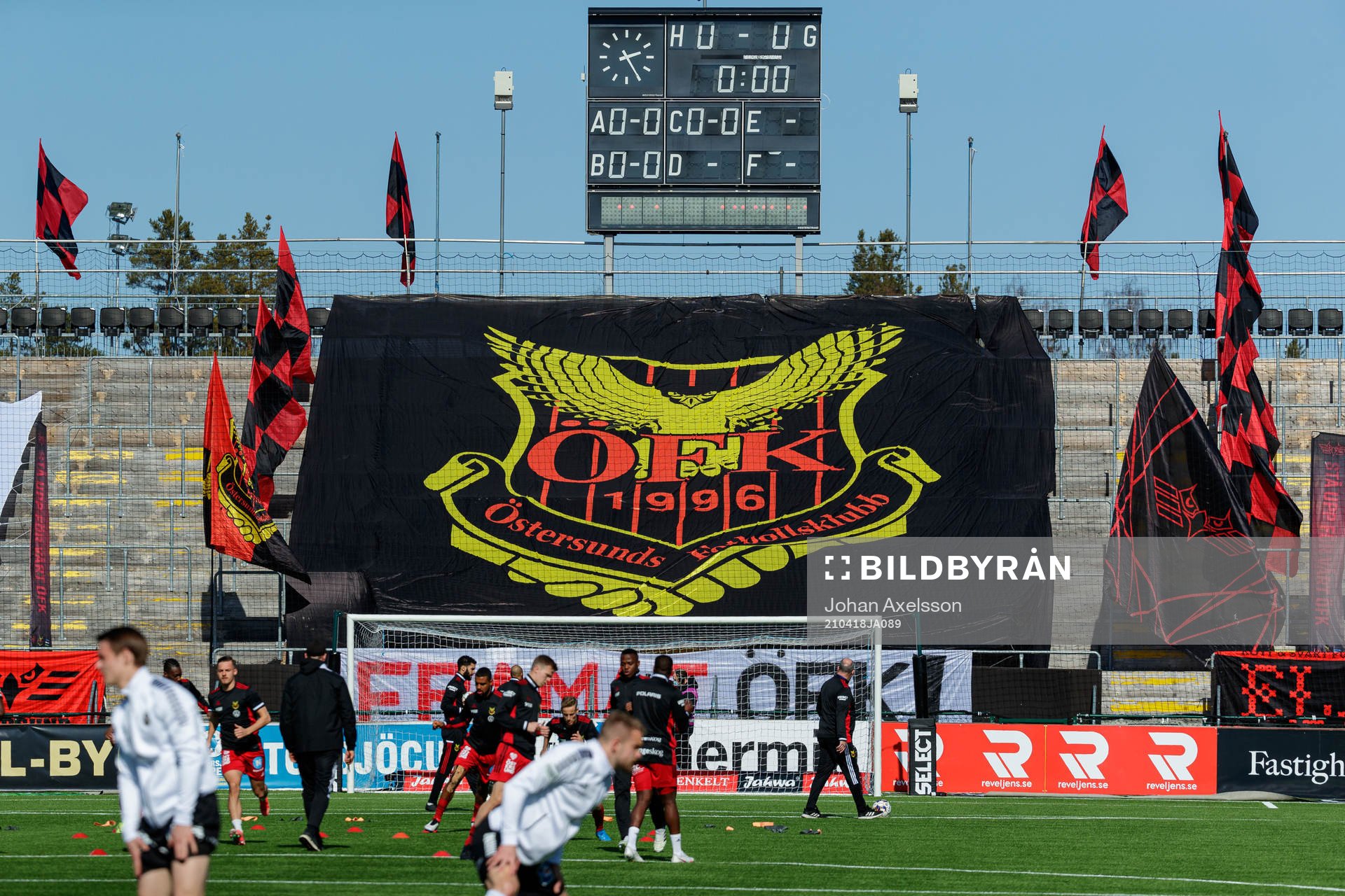 Östersunds supportar som satt upp tifo