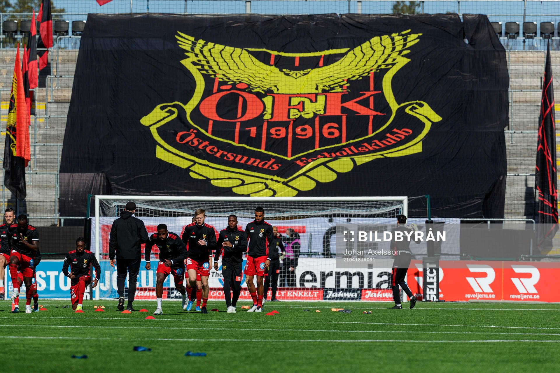 Östersunds supportar som satt upp tifo