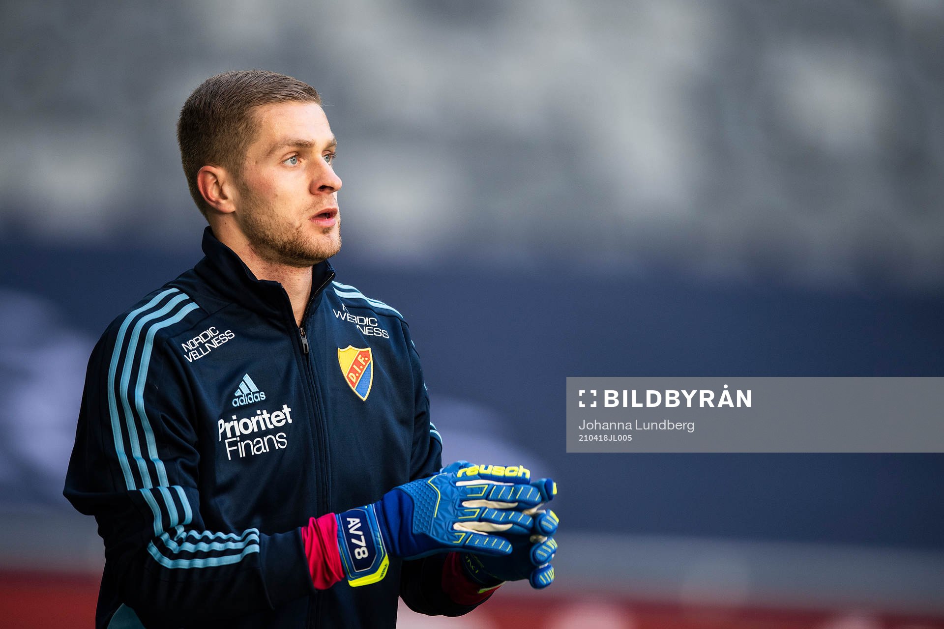 Djurgårdens målvakt Aleksandr Vasyutin