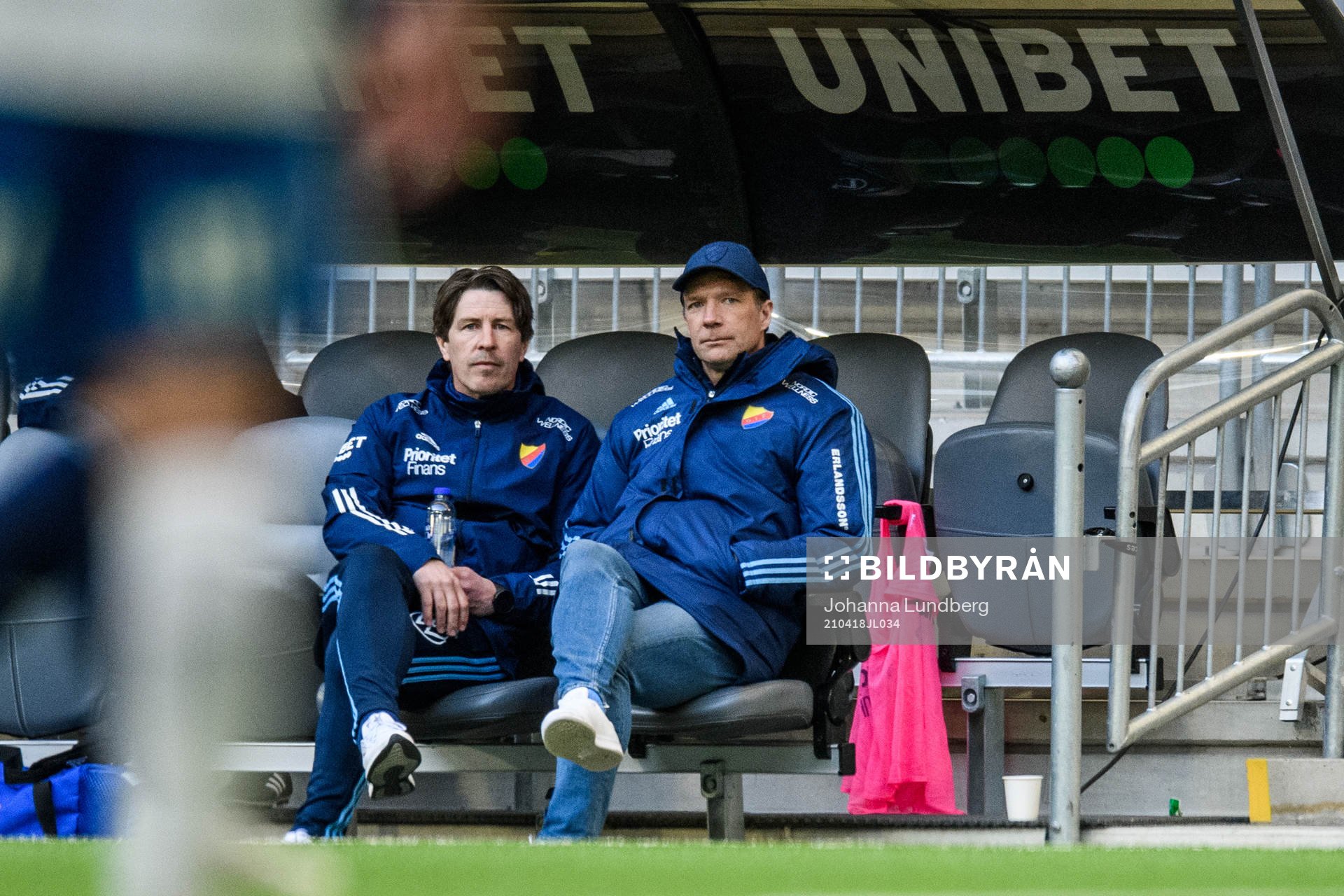 Djurgårdens tränare Thomas Lagerlöf och tränare Kim