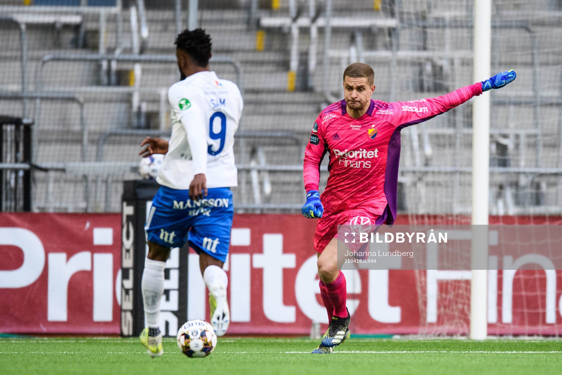 Djurgårdens målvakt Aleksandr Vasyutin