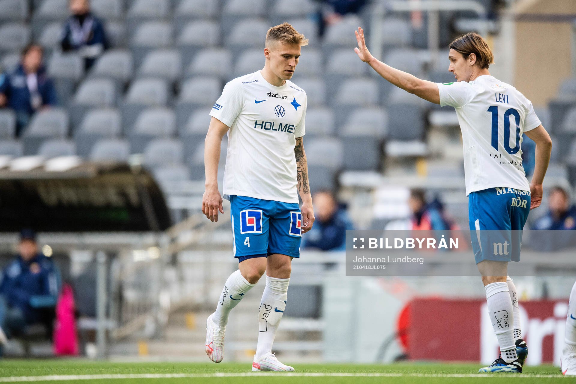 IFK Norrköpings Marco Lund Nielsen och Jonathan Levi