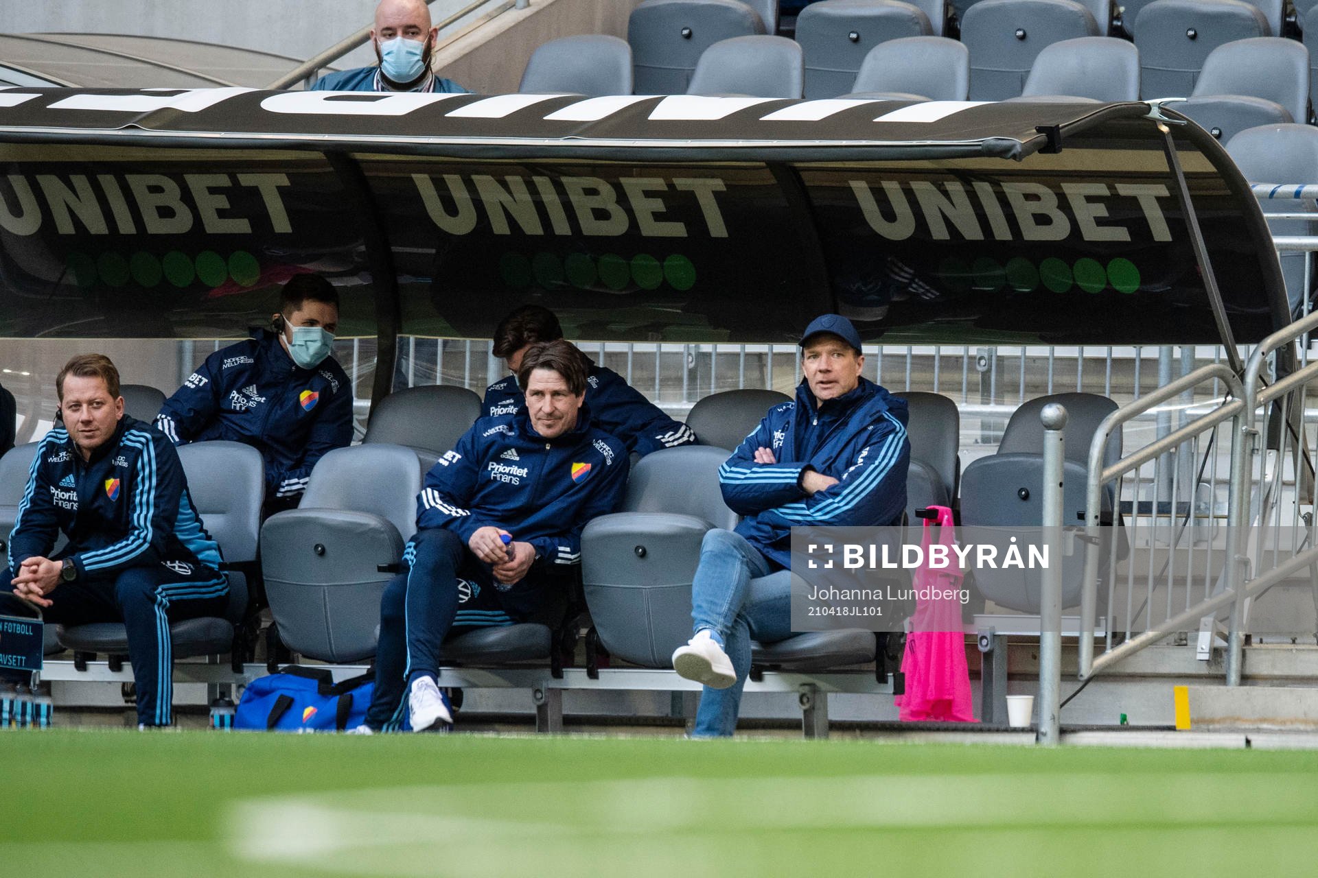 Djurgårdens tränare Kim Bergstrand och tränare Thomas