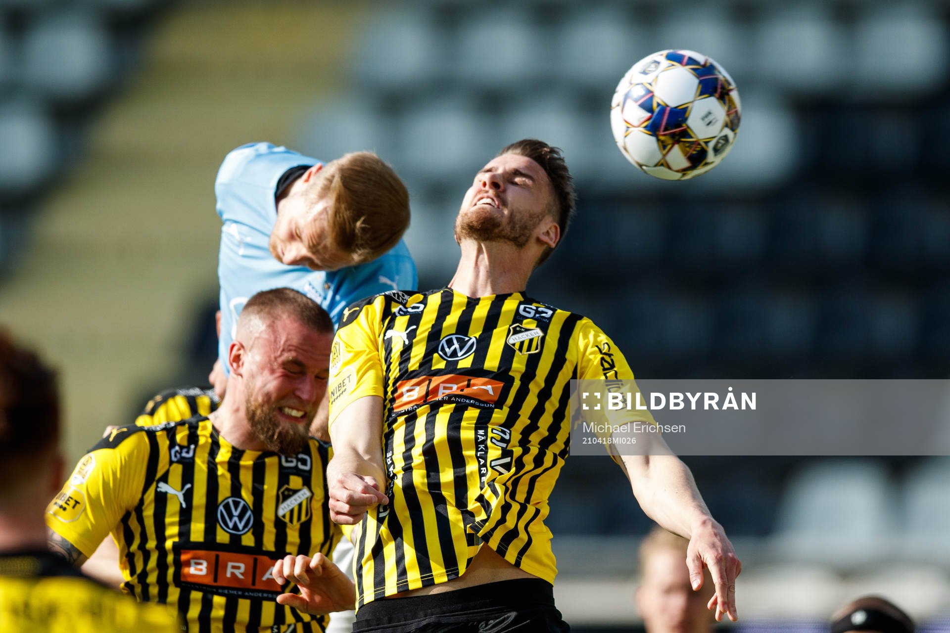 Malmö FFs Franz Brorsson och Häckens Johan Hammar