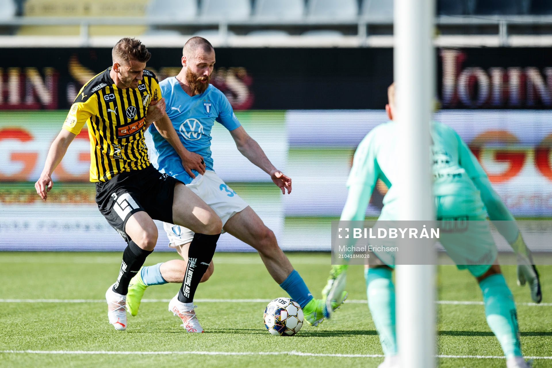 Häckens Johan Hammar och Malmö FFs Jo Inge Berget