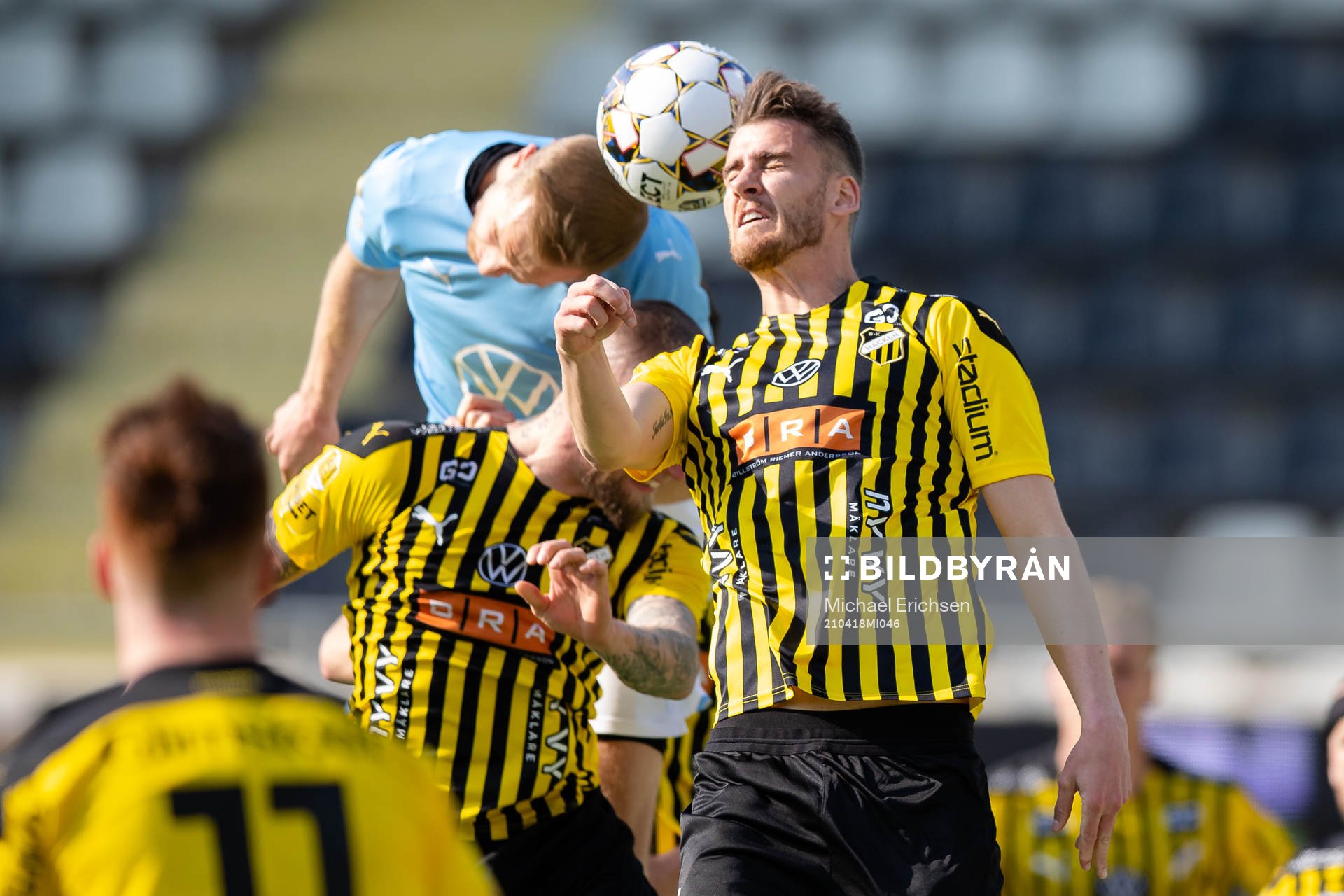 Malmö FFs Franz Brorsson och Häckens Johan Hammar