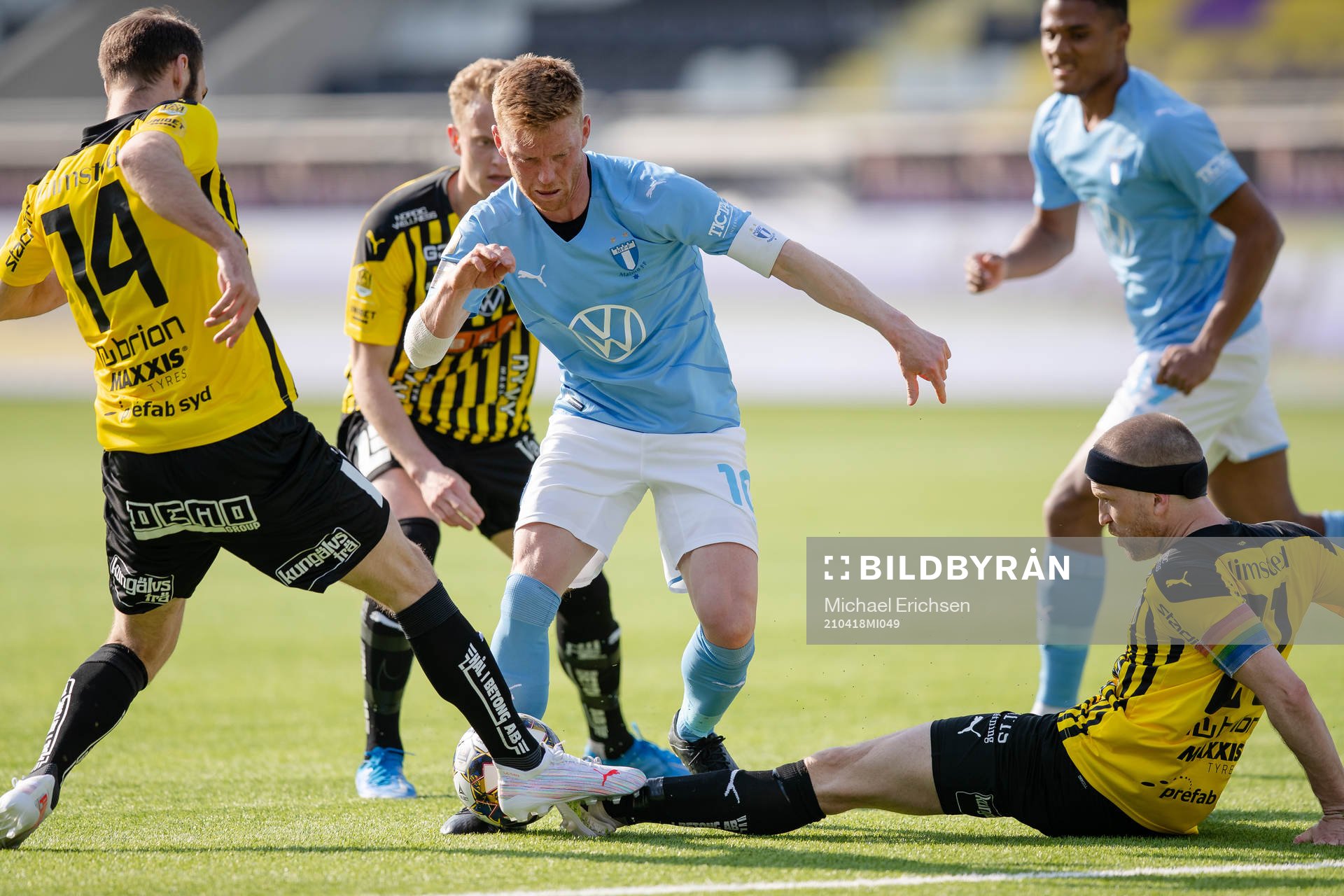 Häckens Oskar Sverrisson och Rasmus Lindgren mot Malmö