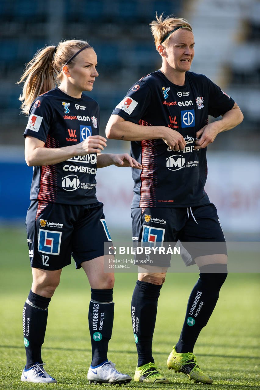 Linköpings Petra Johansson och Nilla Fischer
