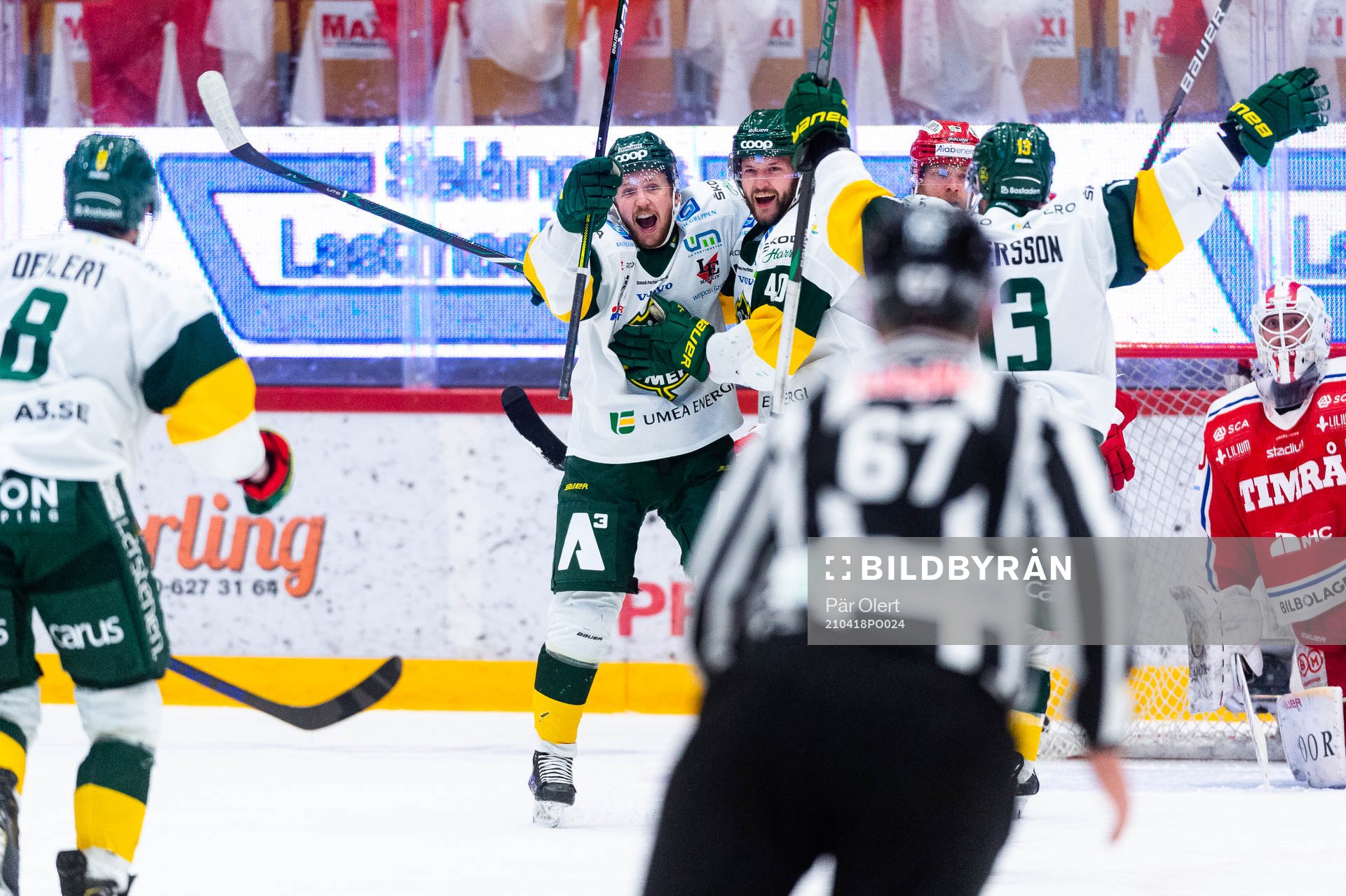 Björklövens William Eriksson jublar