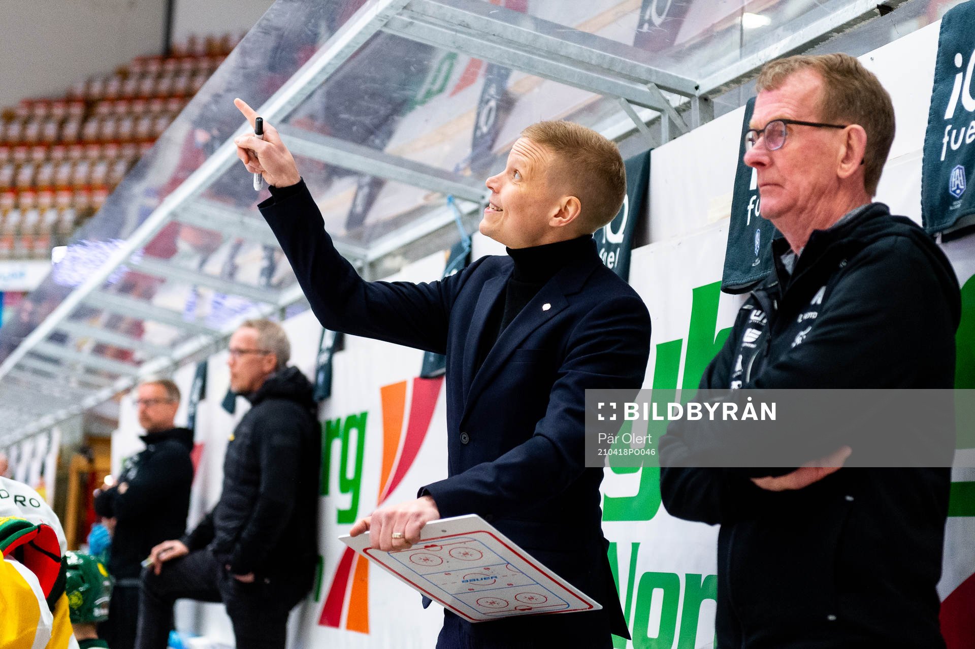 Björklövens assisterande tränare Robert Lahti