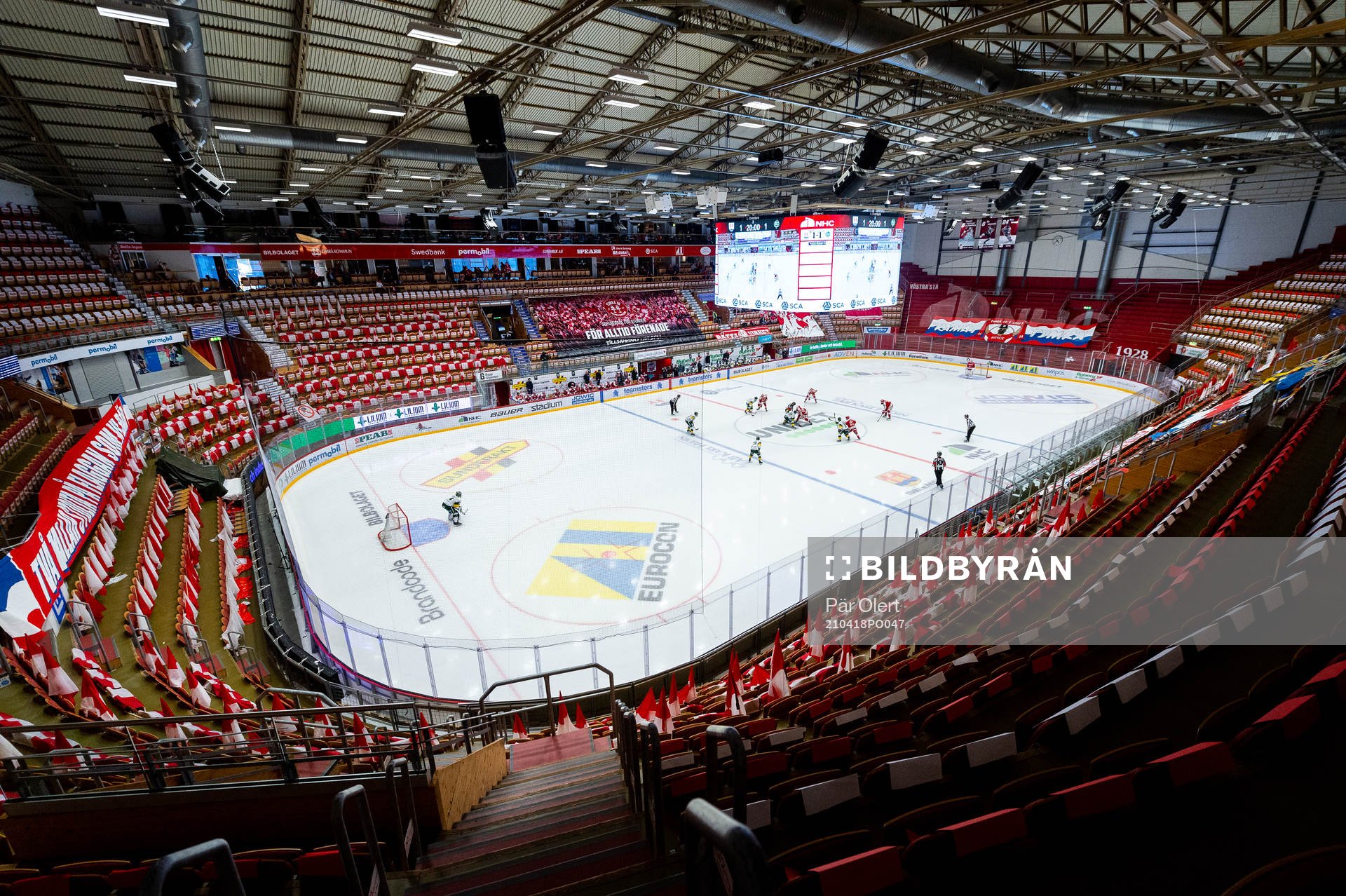 NHC Arena med tomma läktare