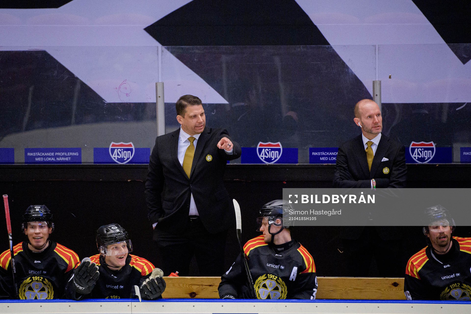 Brynäs tränare Josef Boumedienne och assisterande