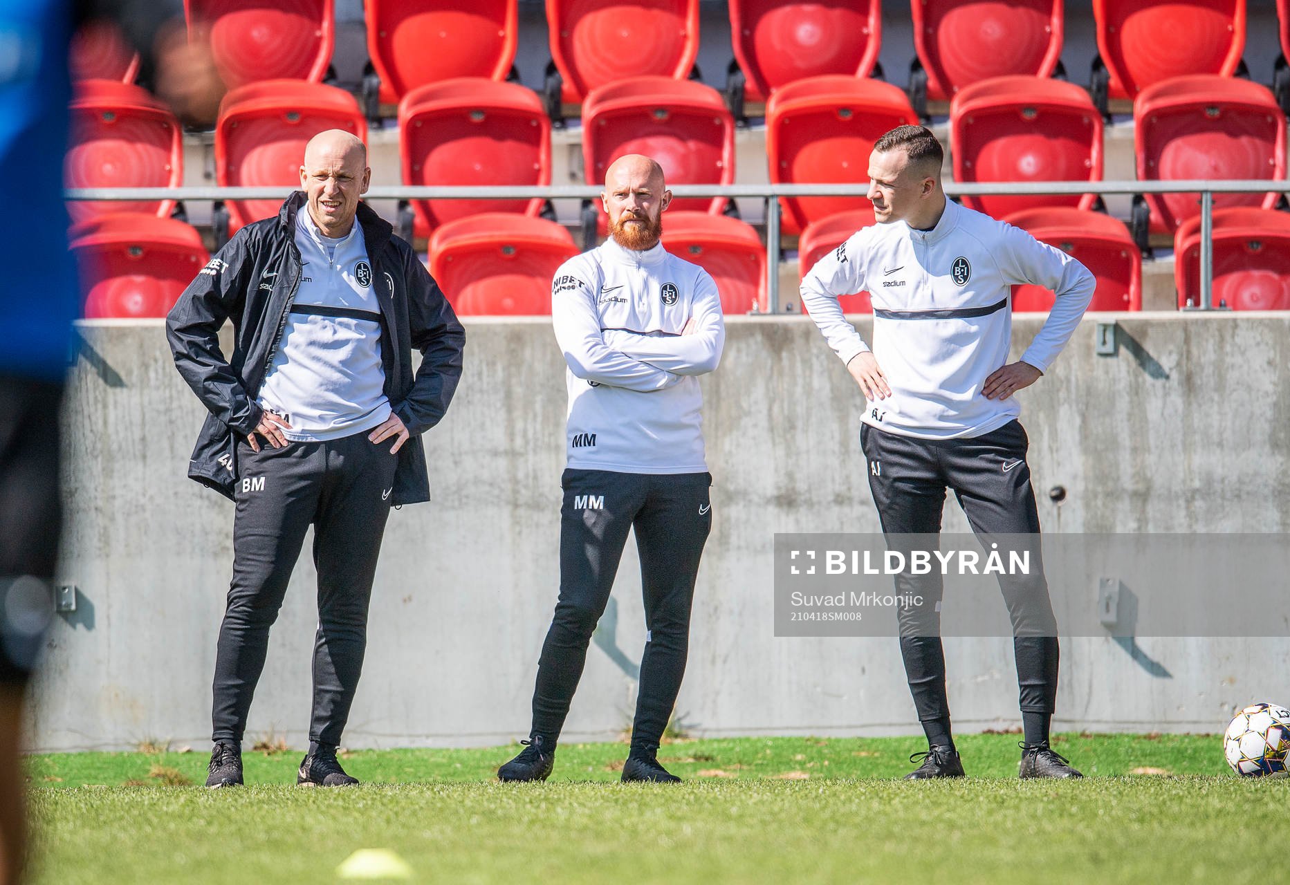 Landskronas tränare Billy Magnusson och assisterande