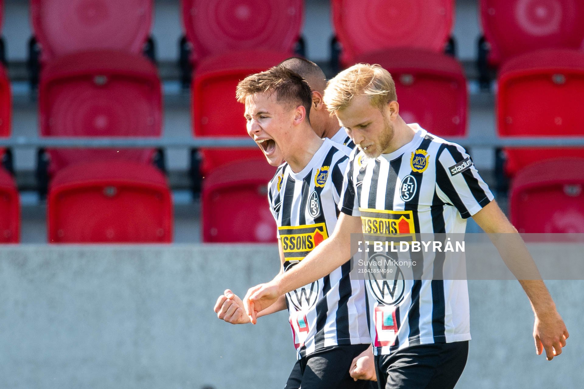 Landskronas Melker Heier jublar