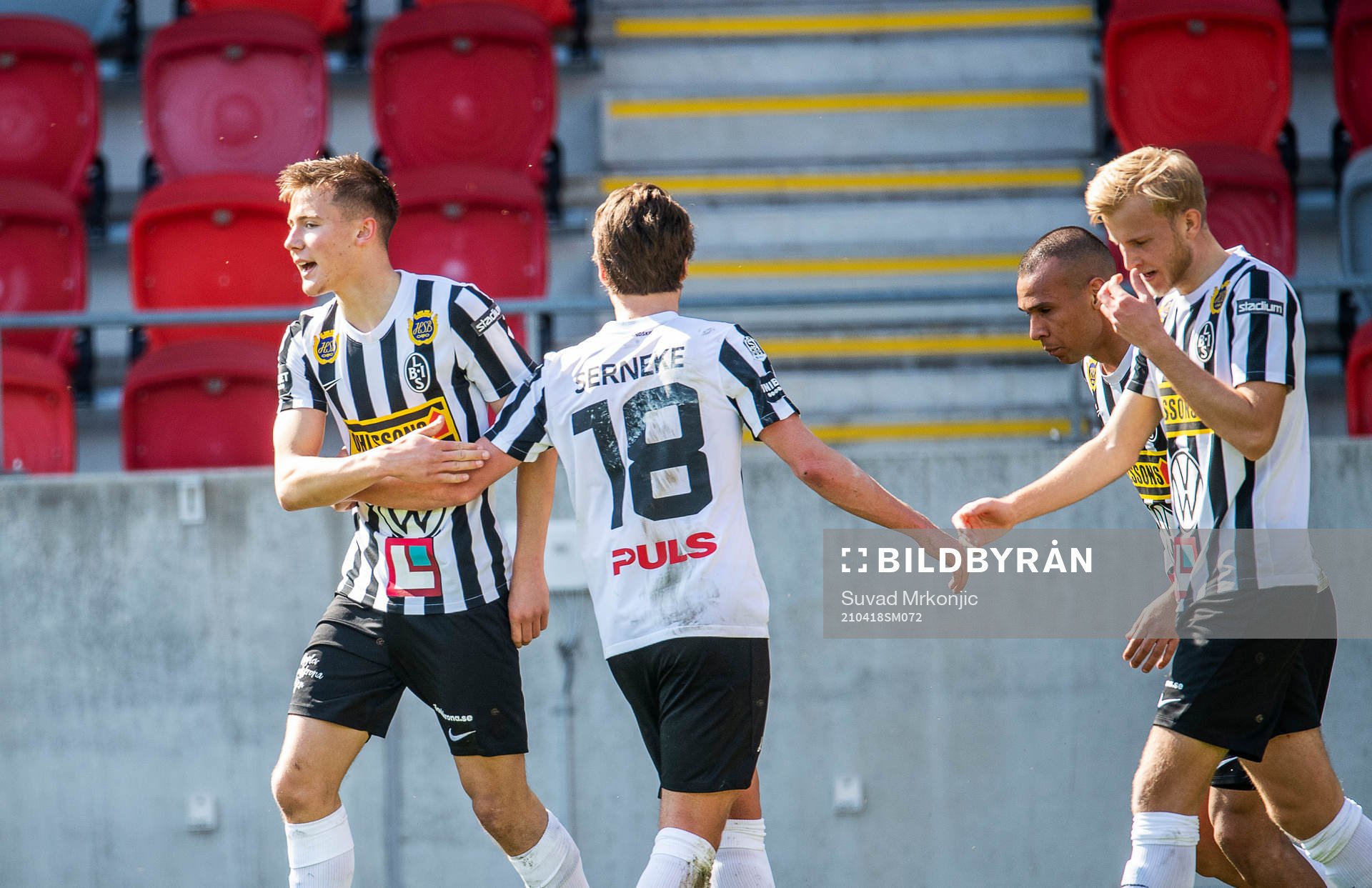 Landskronas Melker Heier jublar