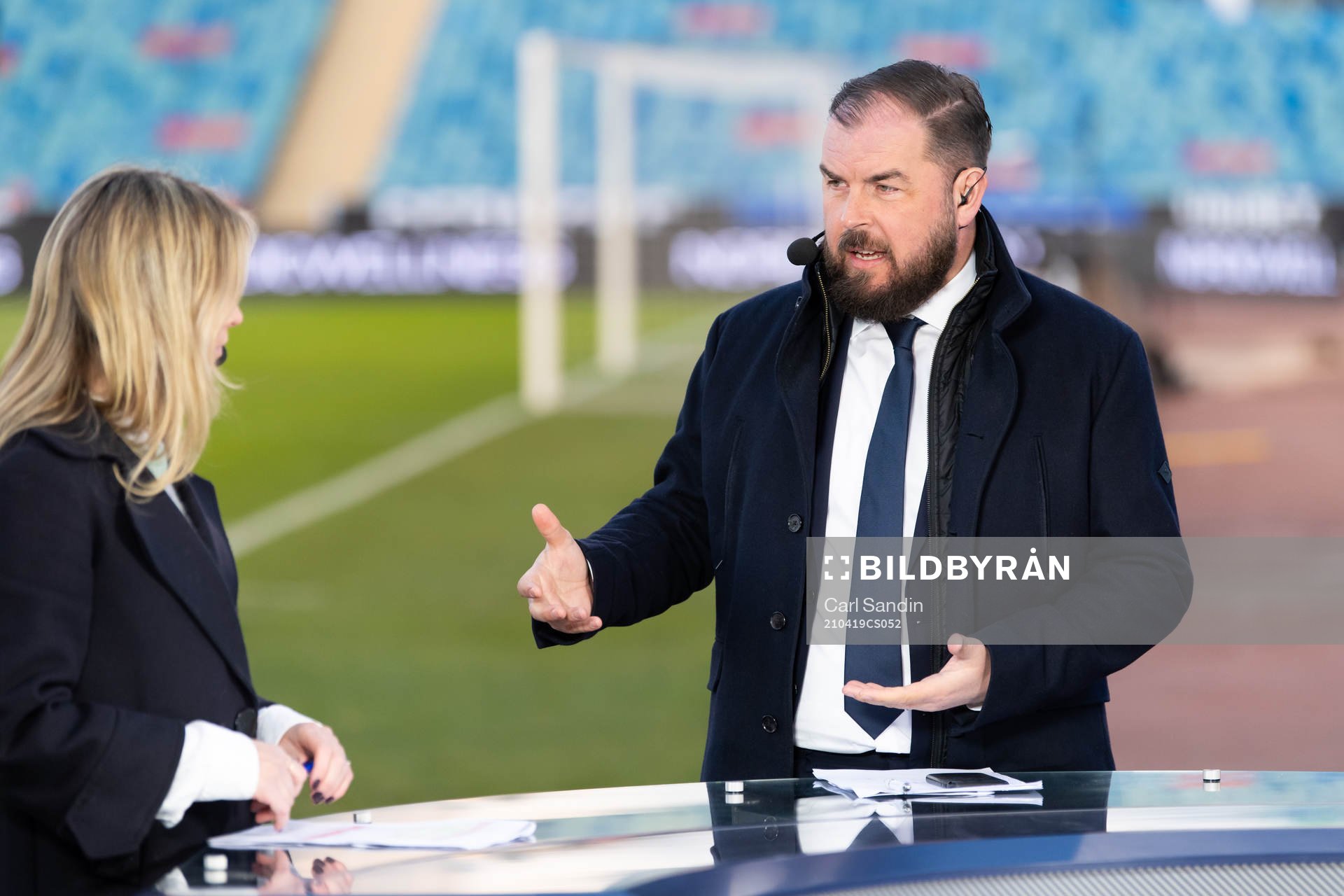 Alexander Axén i Discovery+ studio