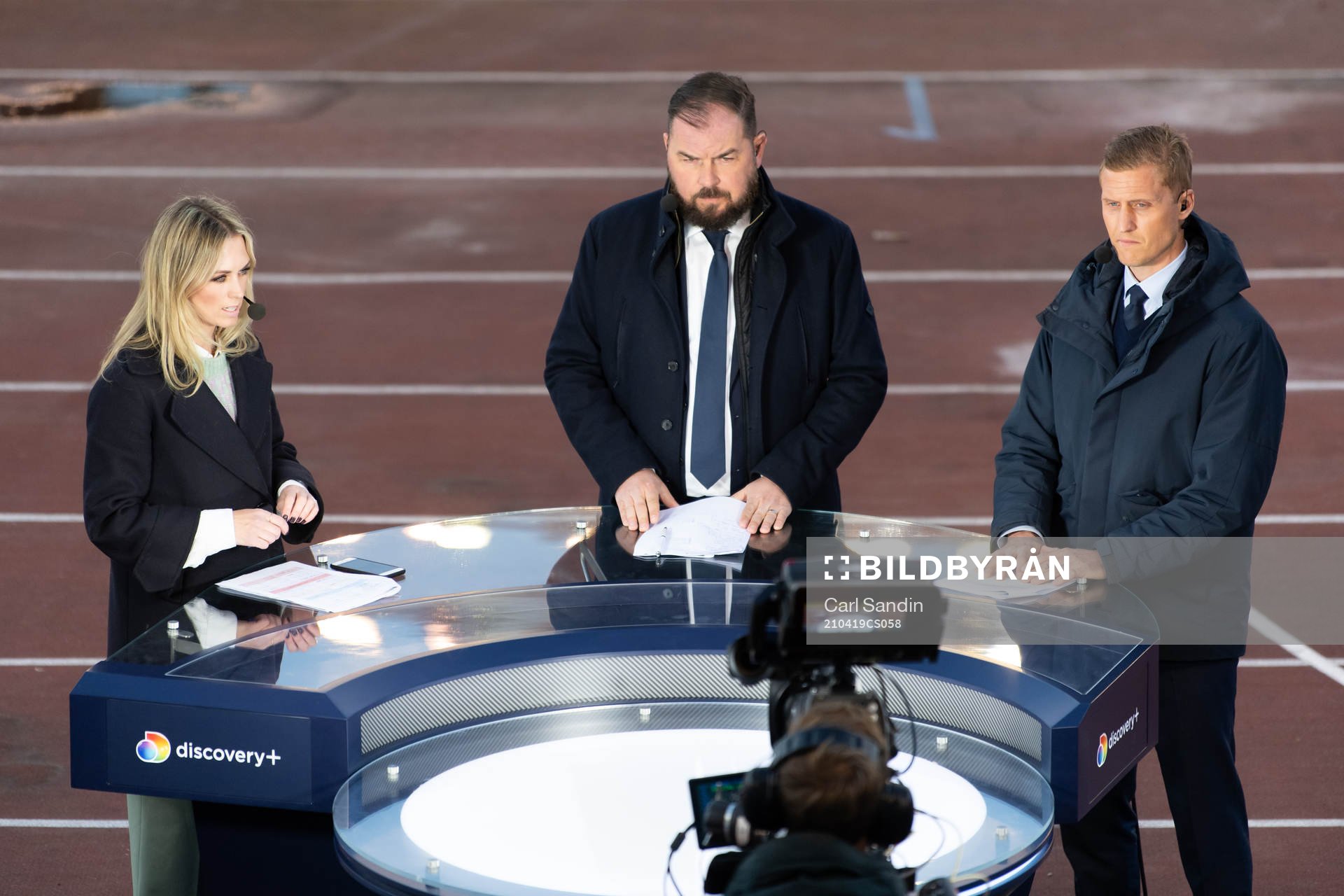 Karin Frick, Alexander Axén och Pär Hansson i Discovery+