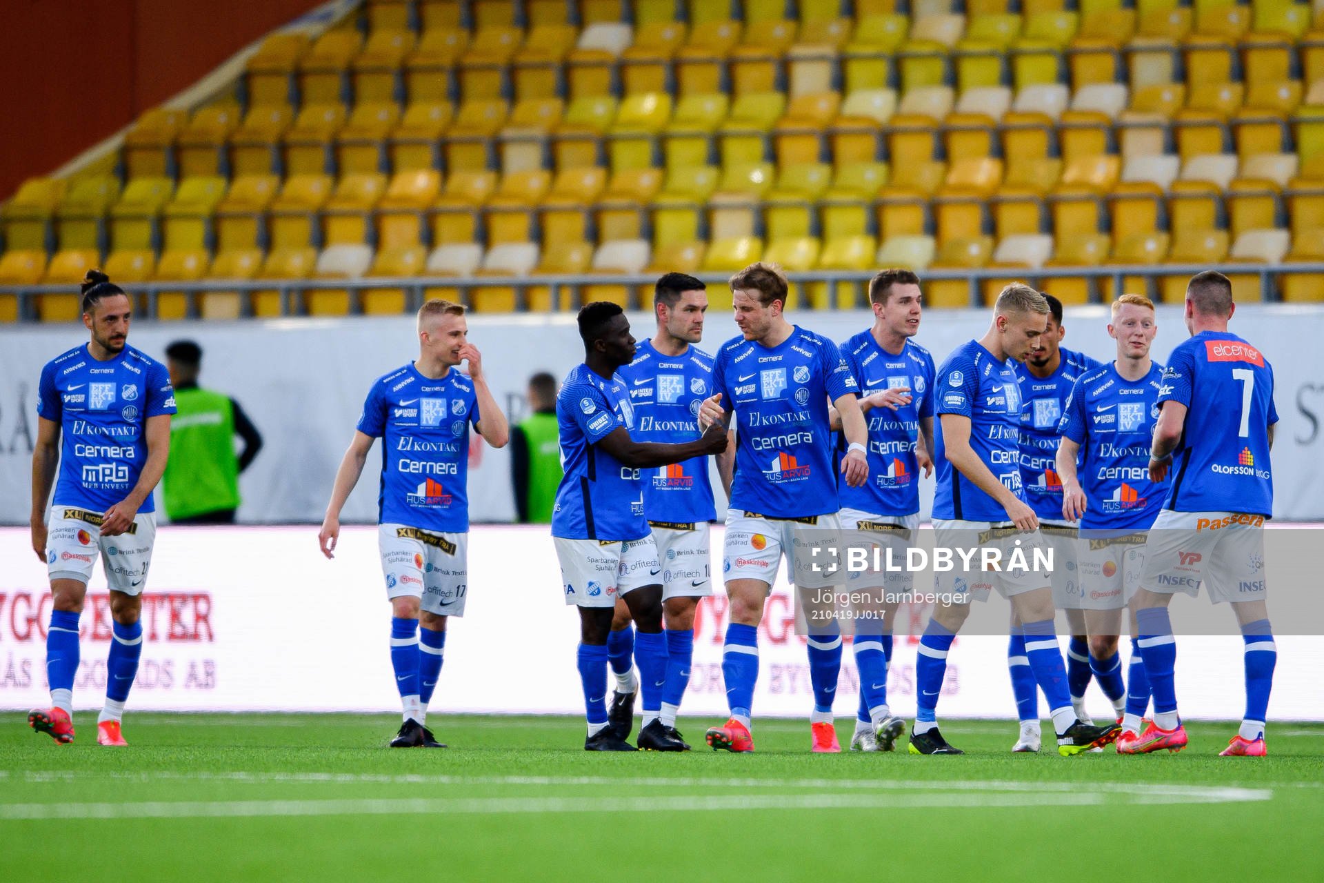 Norrbys spelare jublar
