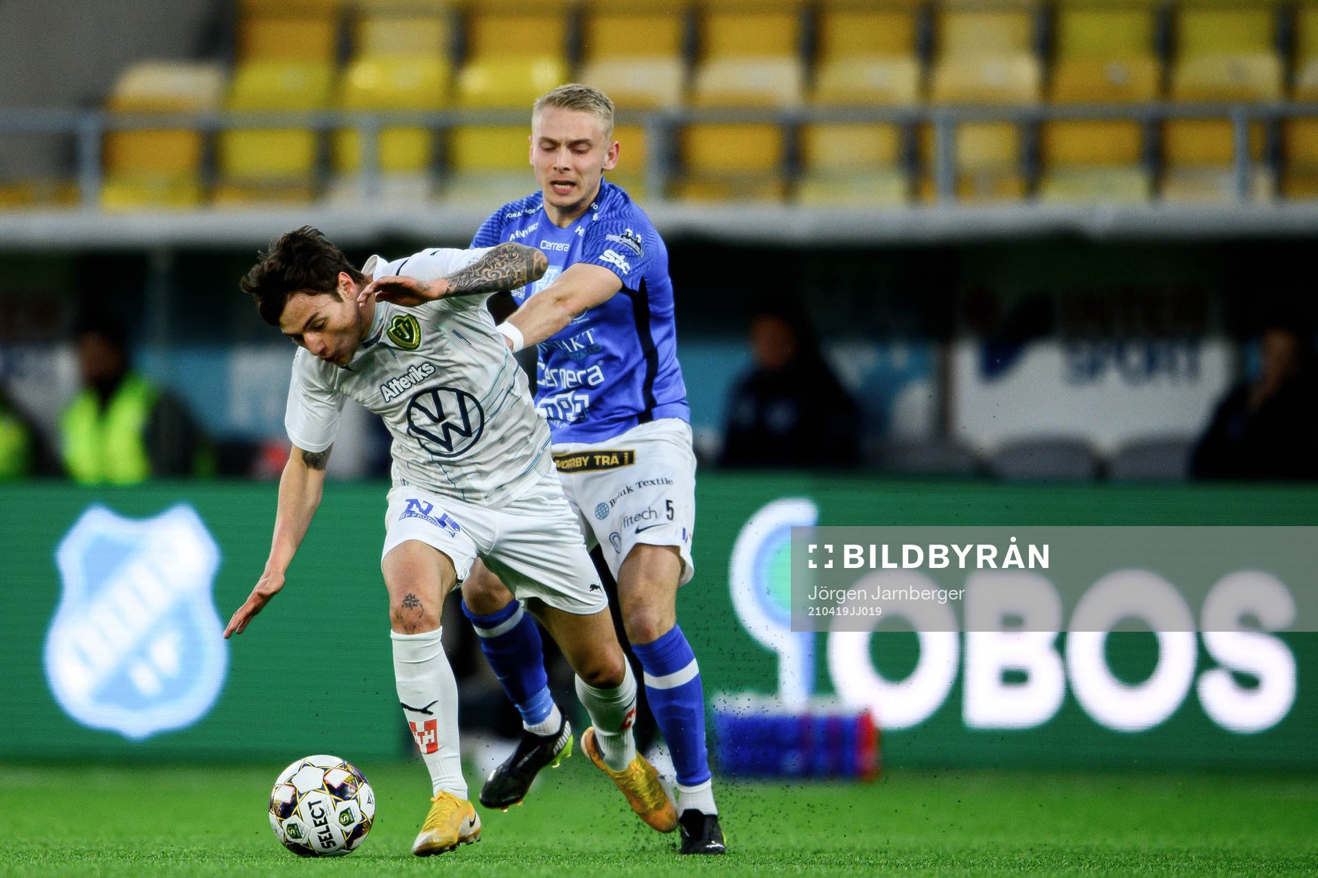 Jönköpings  Adrian Edqvist och Norrbys Johan Brannefalk