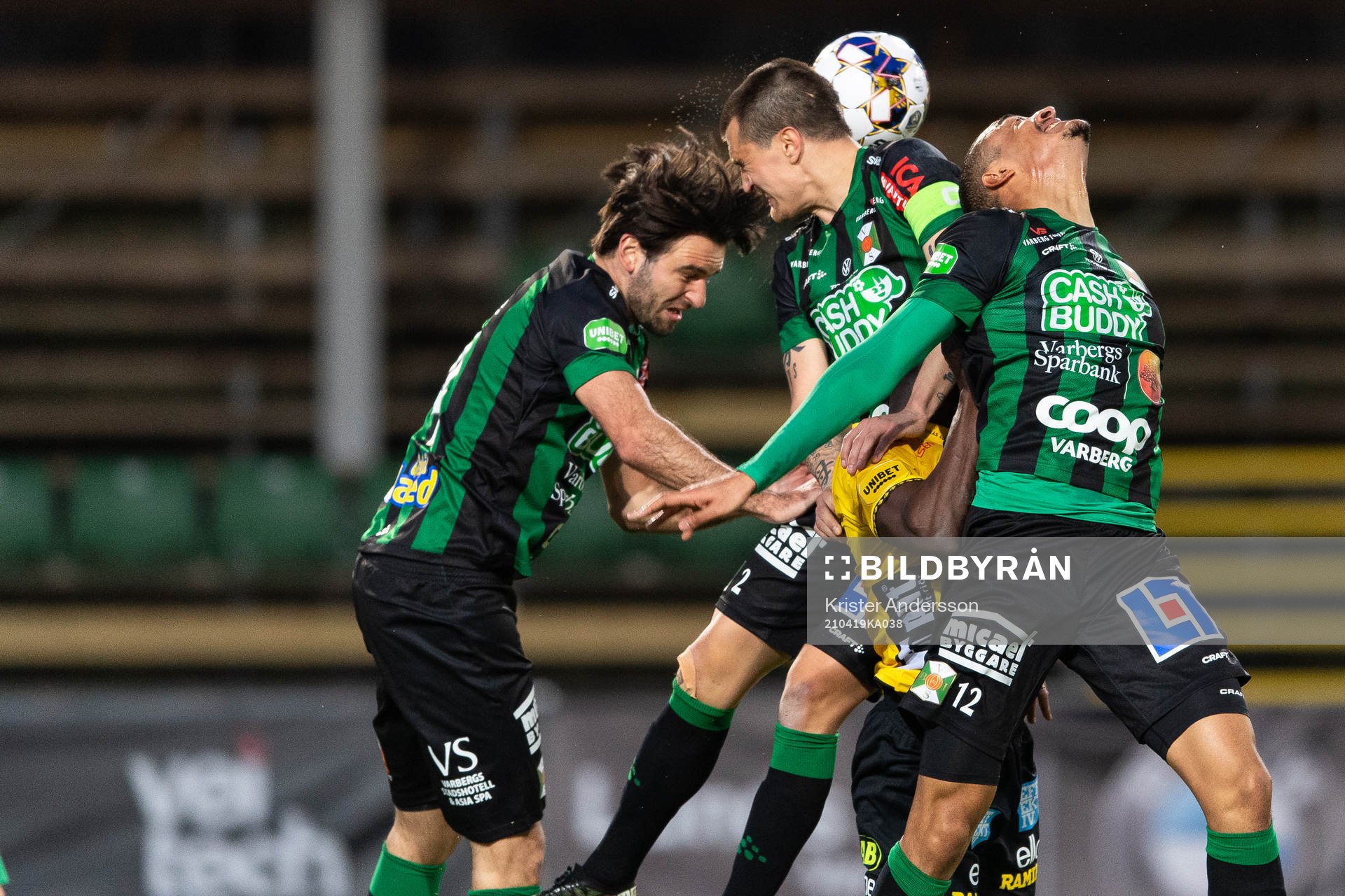 Varbergs Oliver Stanisic, Jon Birkfeldt och Simon Karlsson