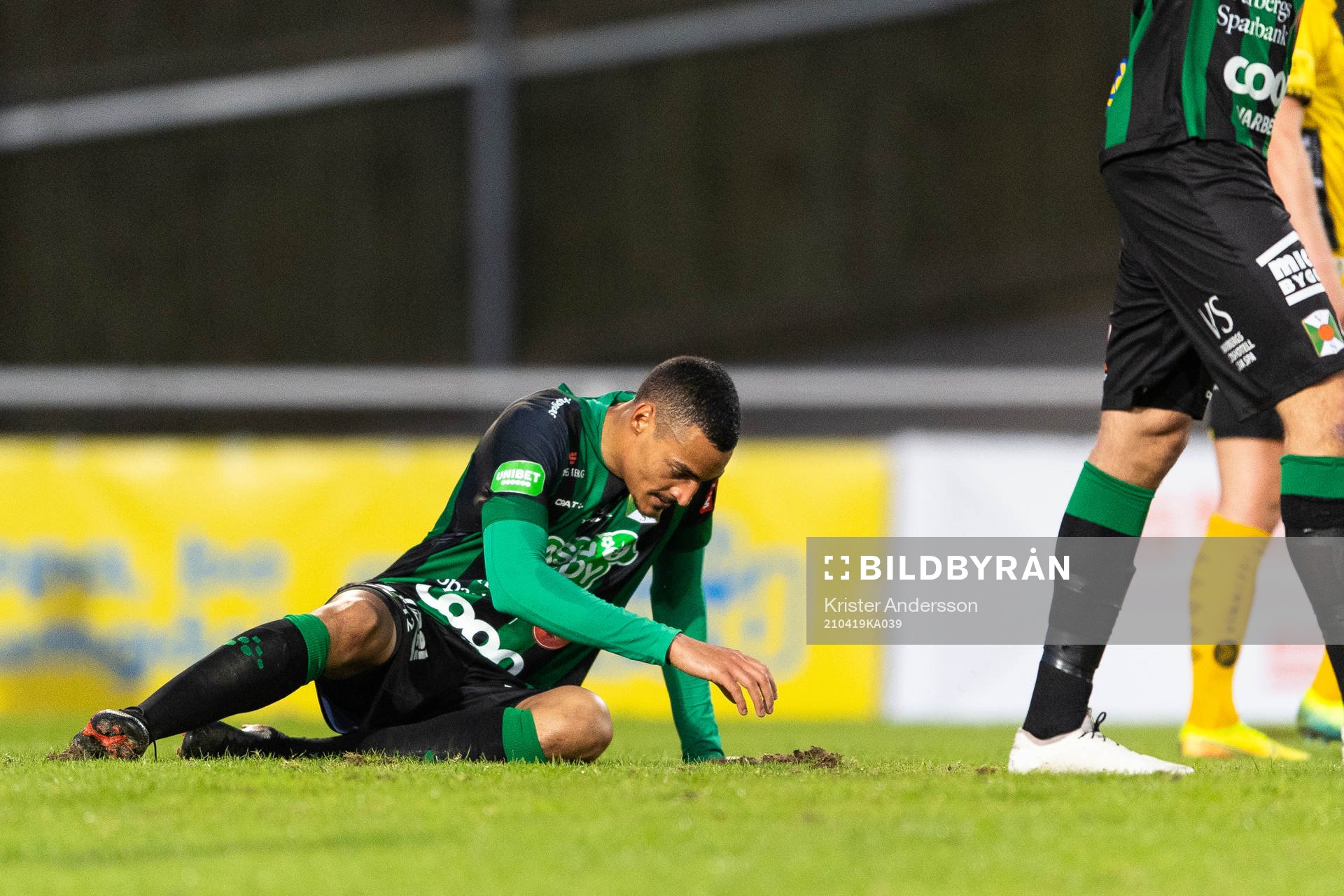 Varbergs Simon Karlsson Adjei deppar