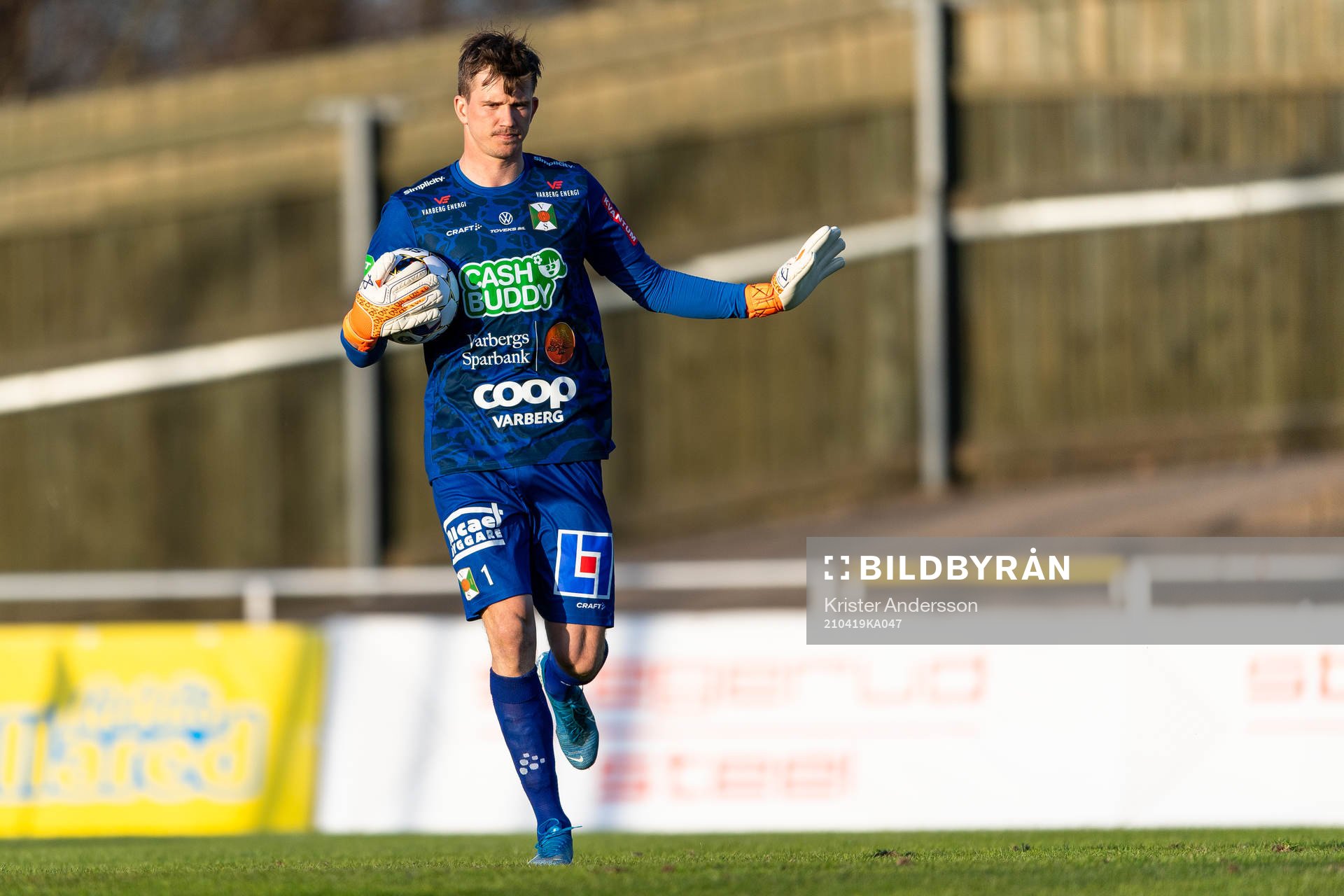 Varbergs målvakt August Strömberg